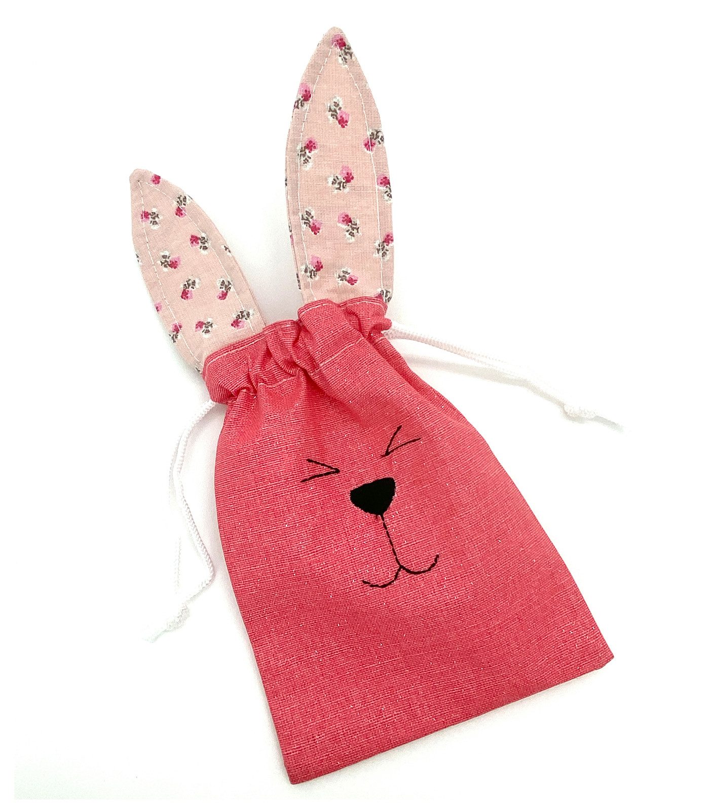 heimtexland Osternest Stoffbeutel Osterhase Osternest Geschenkbeutel, Stoff Geschenktüte I Ostern I Leinen-Optik