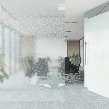 Fensterfolie Fensterfolie Matt 3D Regenbogen-Muster 90x1000 cm PVC, vidaXL