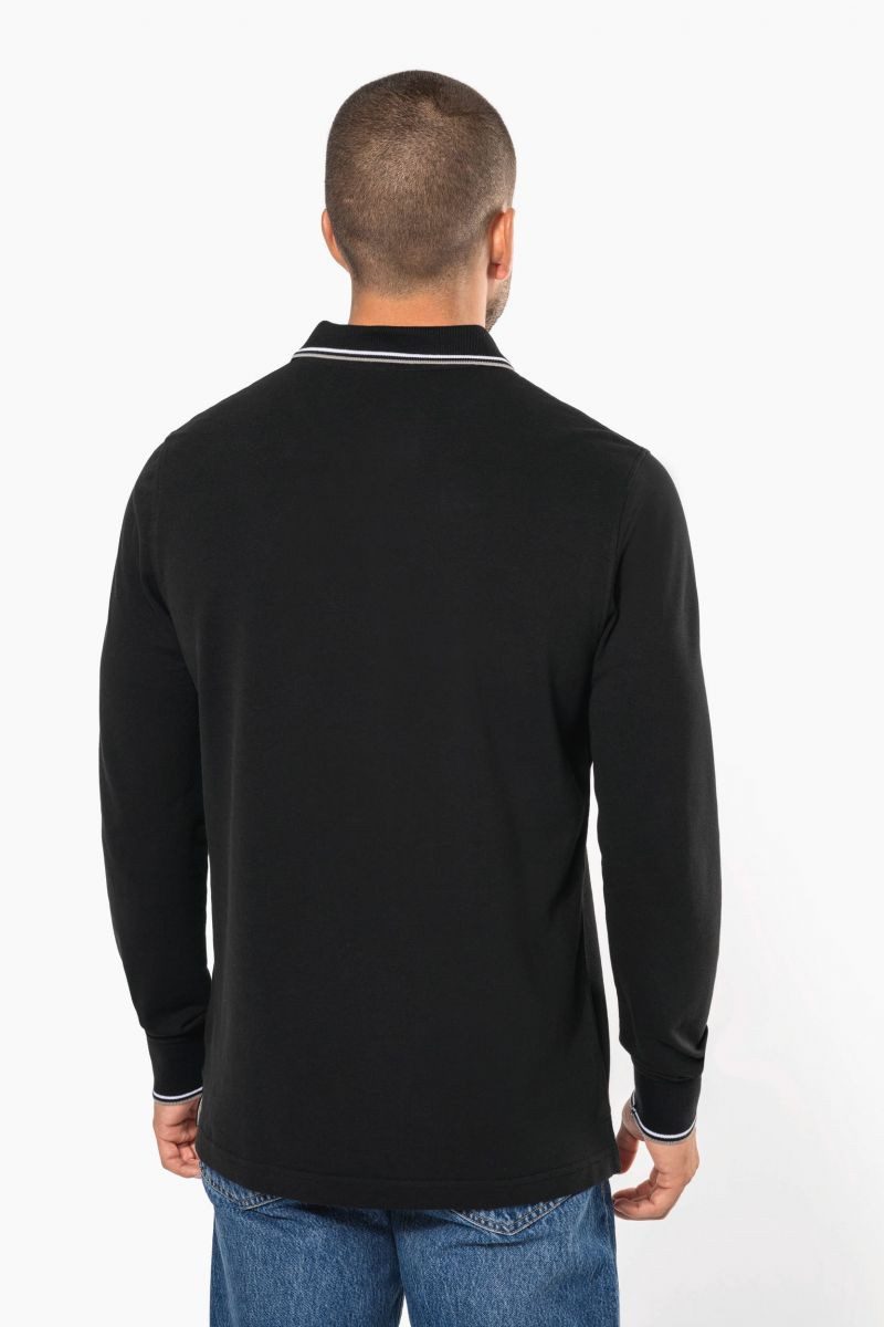 Kariban Langarm-Poloshirt Langarm-Polohemd aus Piqué für günstig online kaufen