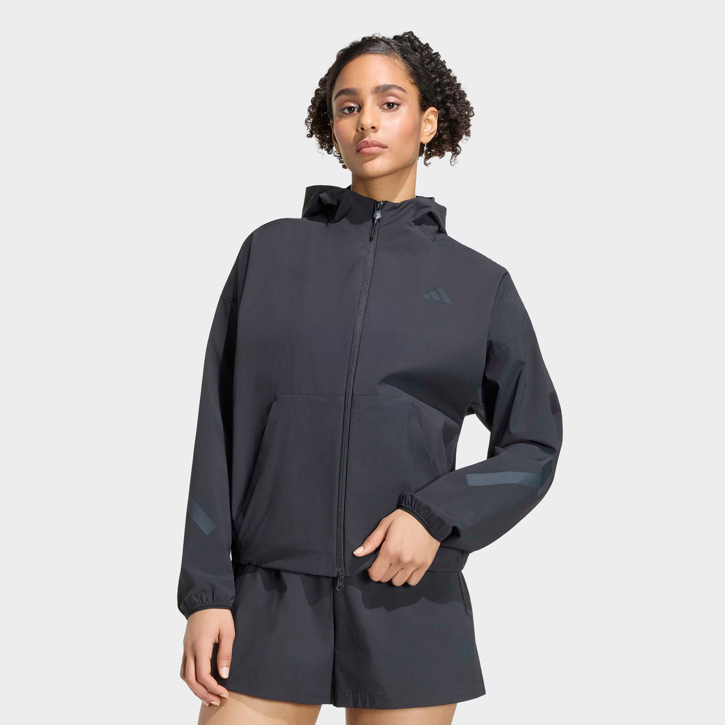 adidas Sportswear Kapuzensweatjacke ADIDAS Z.N.E. WOVEN TRACK mit Reißverschluss, aus Polyamid und Elasthan, in normaler Länge