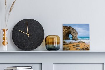 OneMillionCanvasses® Leinwandbild Steine - Wasser - Strand - Felsen - Wellen, (1 St), Leinwand Bilder für Wohnzimmer Schlafzimmer