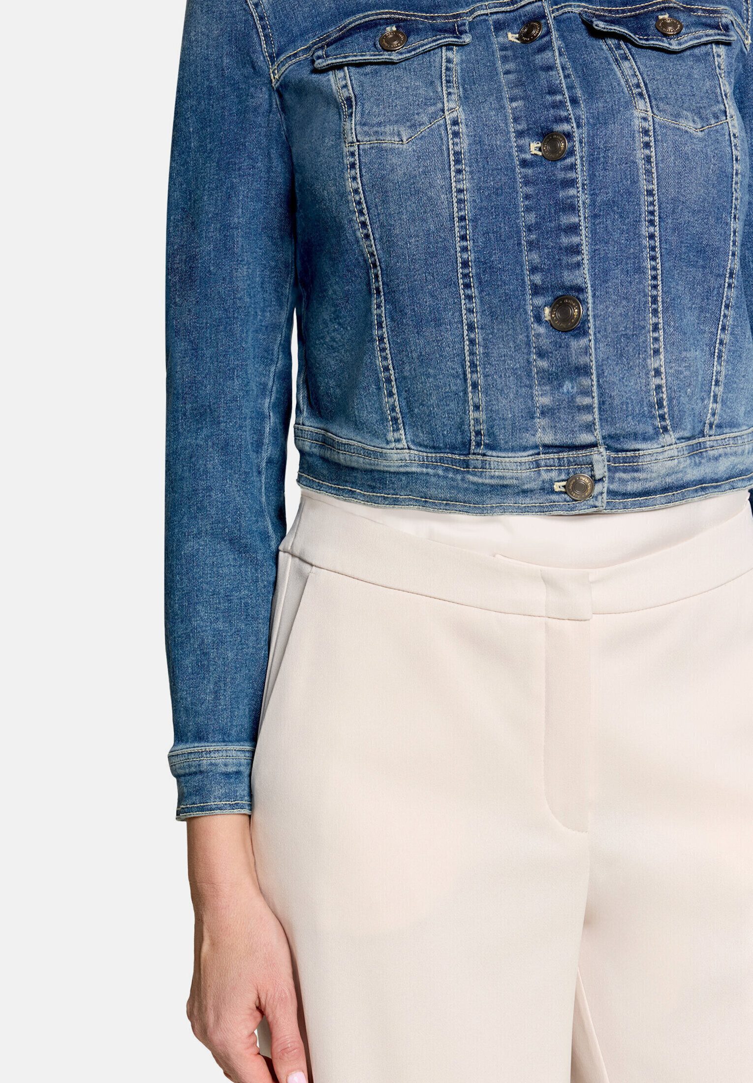 Vera Mont Jeansjacke Damen mit Waschung – Bild 5 von 5
