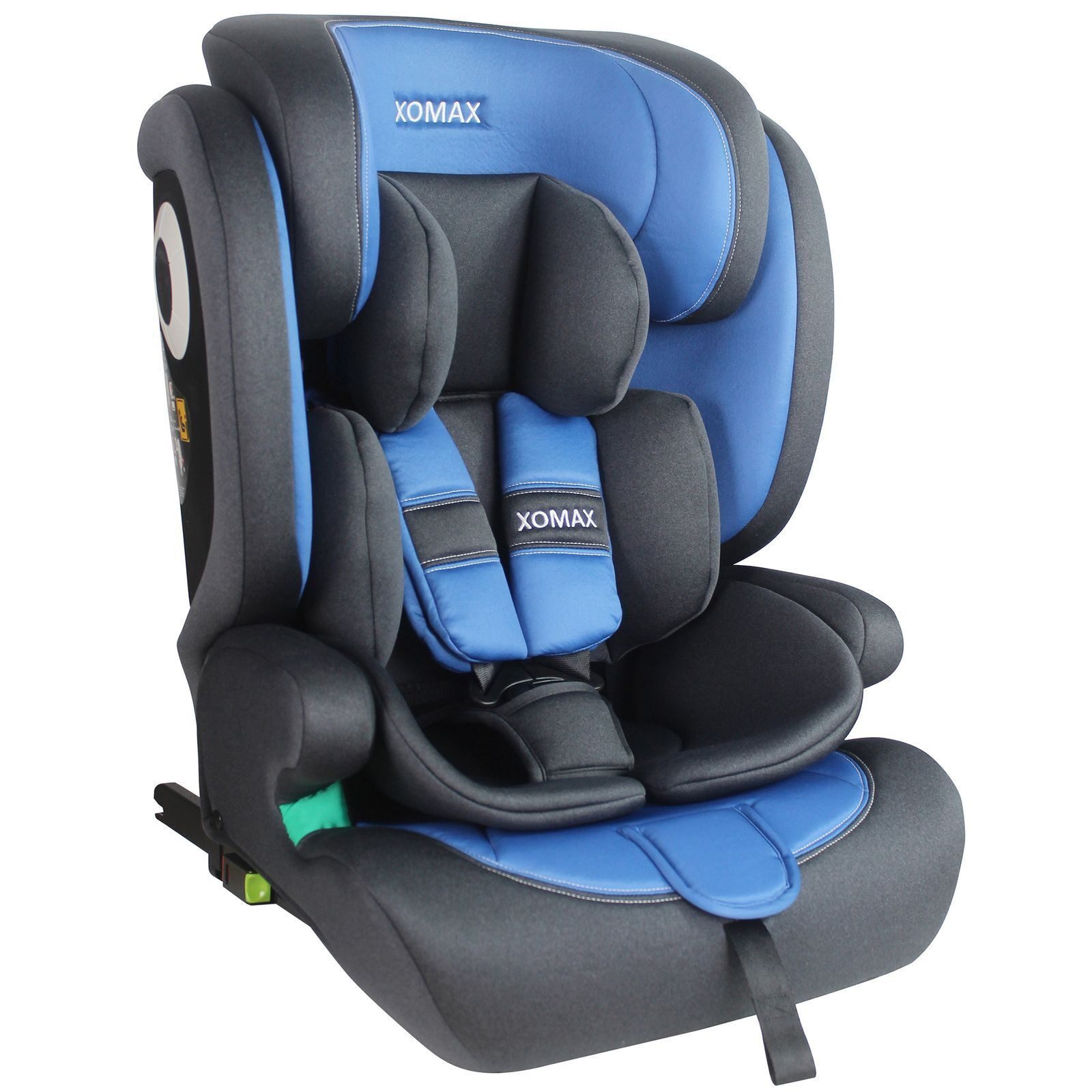 XOMAX Autokindersitz XOMAX LM238 anthrazit-blau ISOFIX Auto Kindersitz 9-36kg AUTOSITZ, ab: 15 Monaten, bis: 12 Jahre, (1-tlg), Für Kinder von 9Kg bis 36Kg (ca. 15 Monate - 12 Jahre)