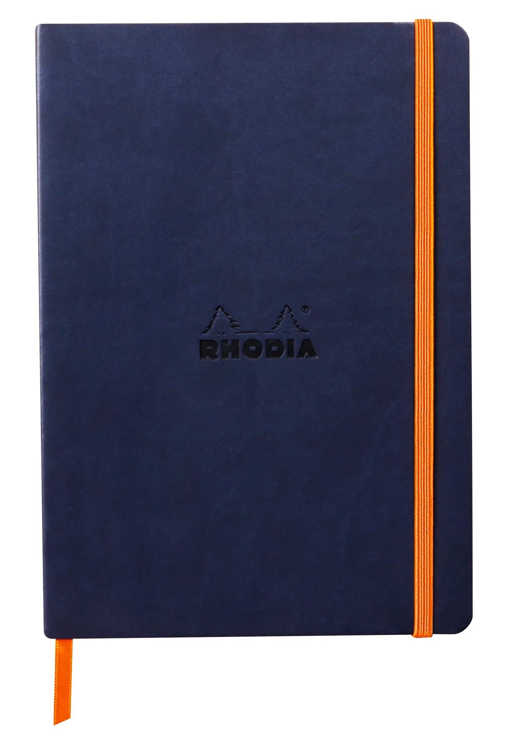 EXACOMPTA Einsteck-Fotoalbum Notizbuch A5 Softcover 80 Bl 90g dot/kariert, Mitternachtsblau 117444C, Rhodia, Blöcke, Hefte und Notizbücher
