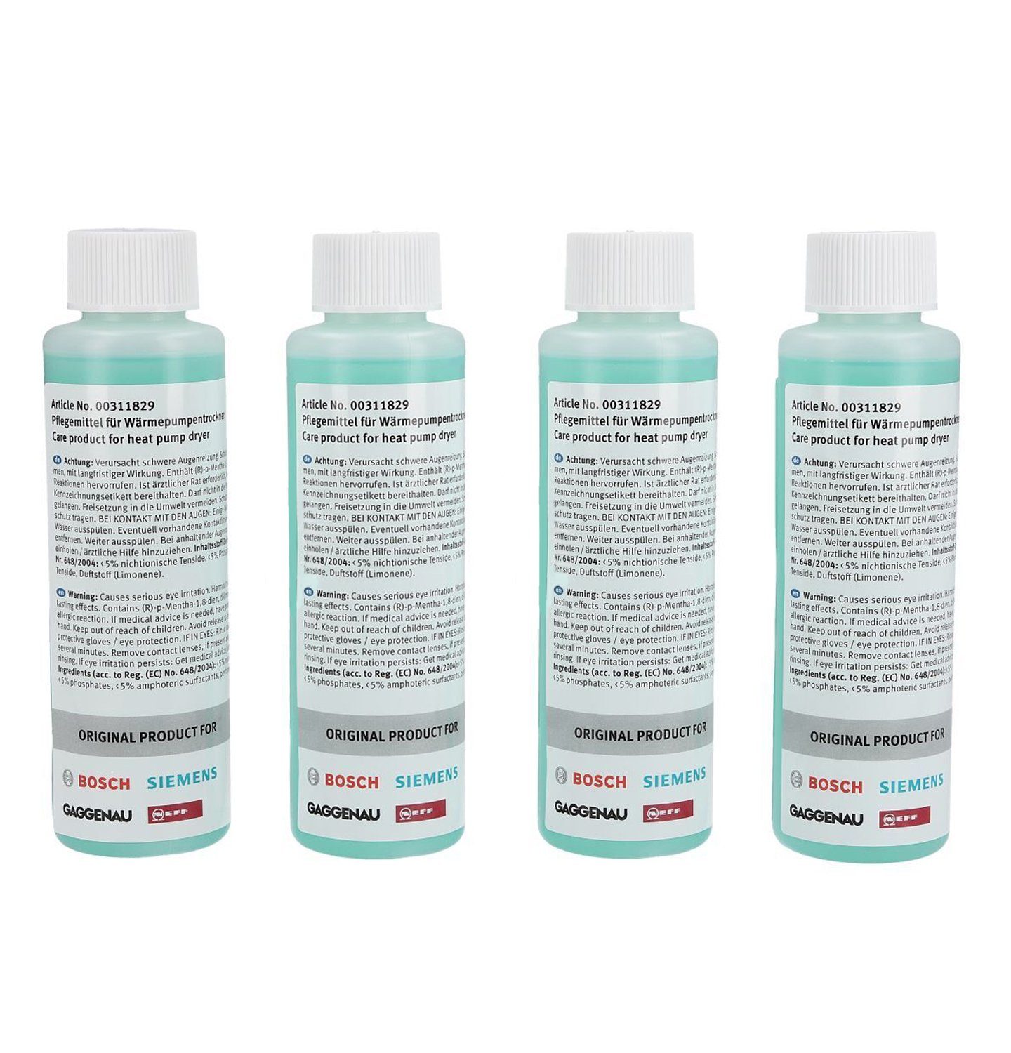 4x Reiniger 00312111 00311829 Pflegeset