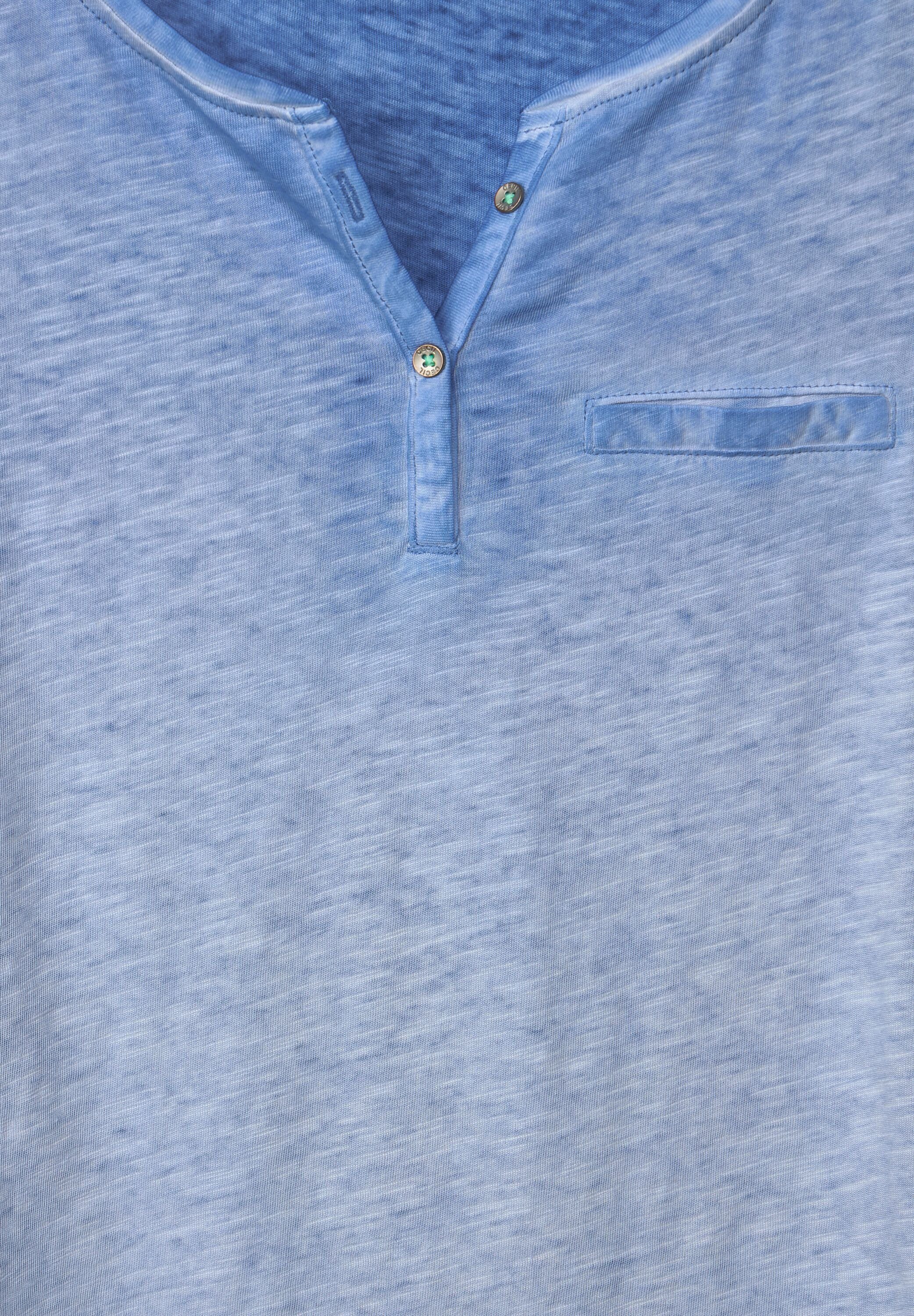 Cecil Blusenshirt Unifarbe in campanula blue