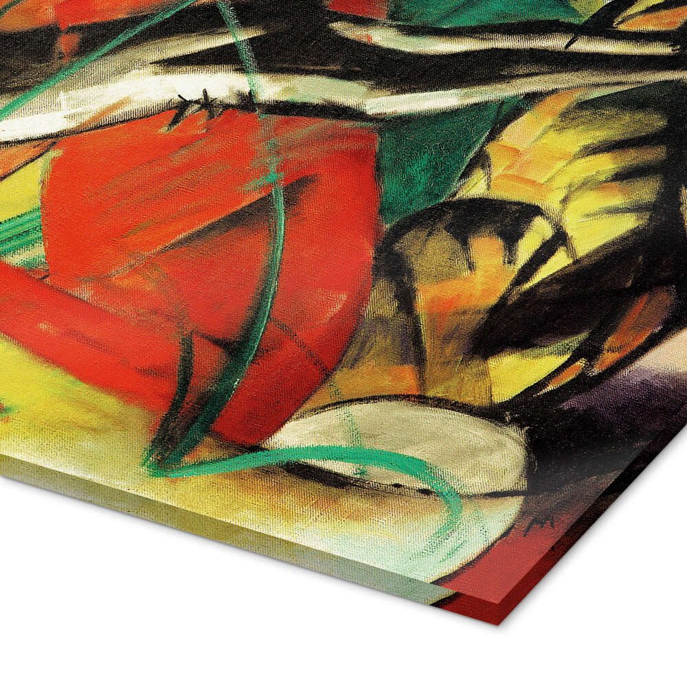 Posterlounge Wandbild Drei Katzen, Franz Marc, erhältlich als Poster, Leinwandbild, Wandsticker oder Acrylglasbild