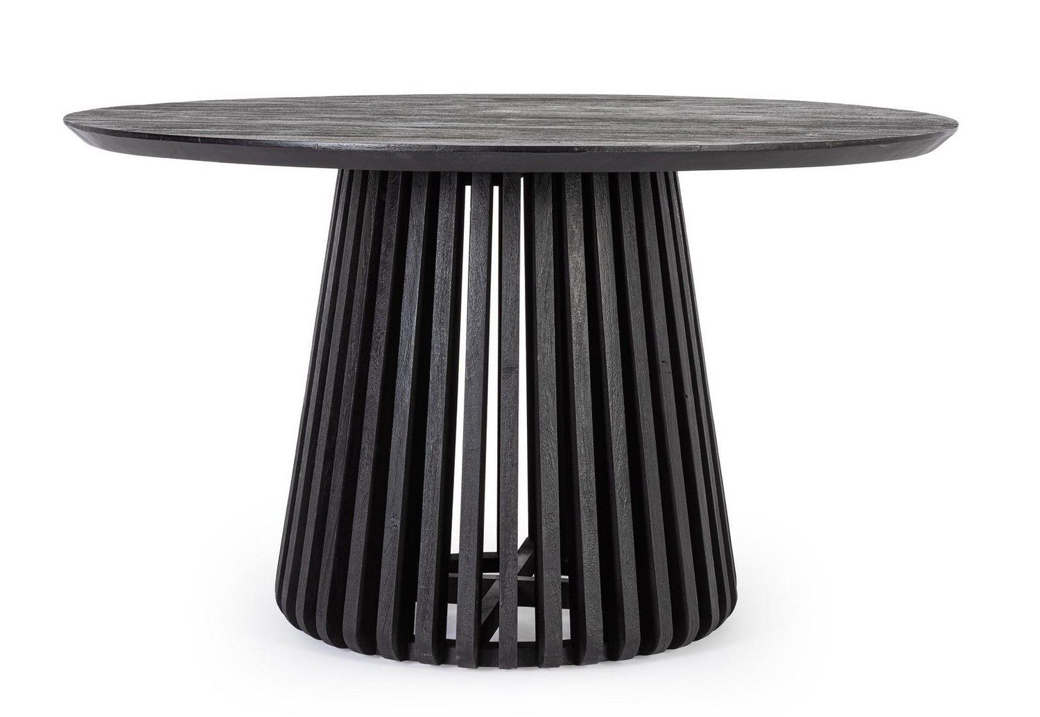 Natur24 Esstisch Odion Tisch 130 x 130 x 75 cm Mango Schwarz