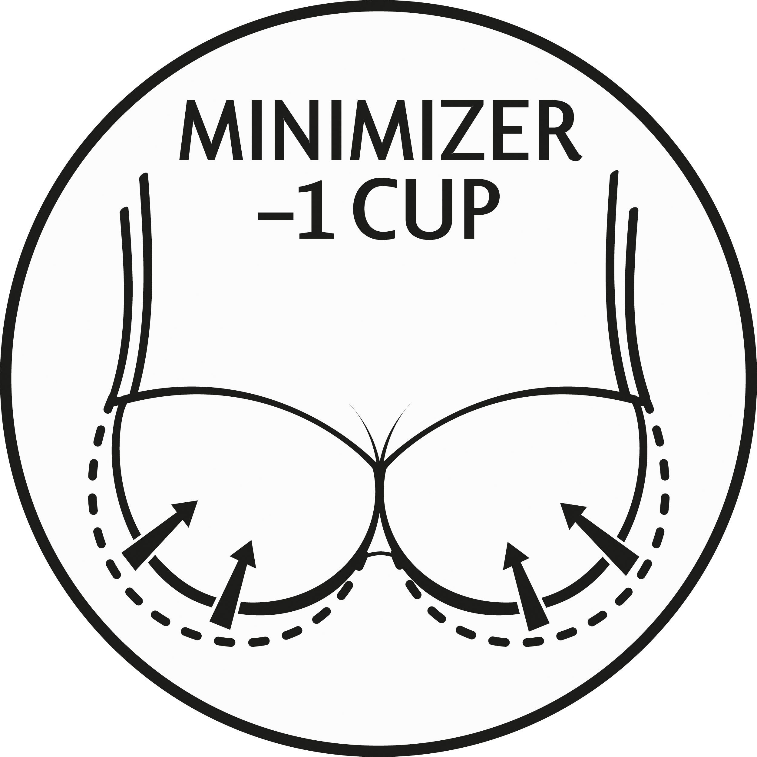 mit Cups, Dessous Urban mit Basic Minimizer C-F, nahtlosen Bügel, Minimizer-BH W Triumph vanille Cup