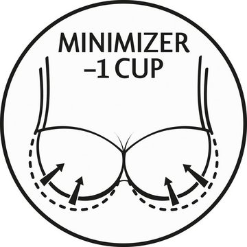 Triumph Minimizer-BH Ladyform Soft W X Cup C-F, Bügel-BH mit Spitzendetails