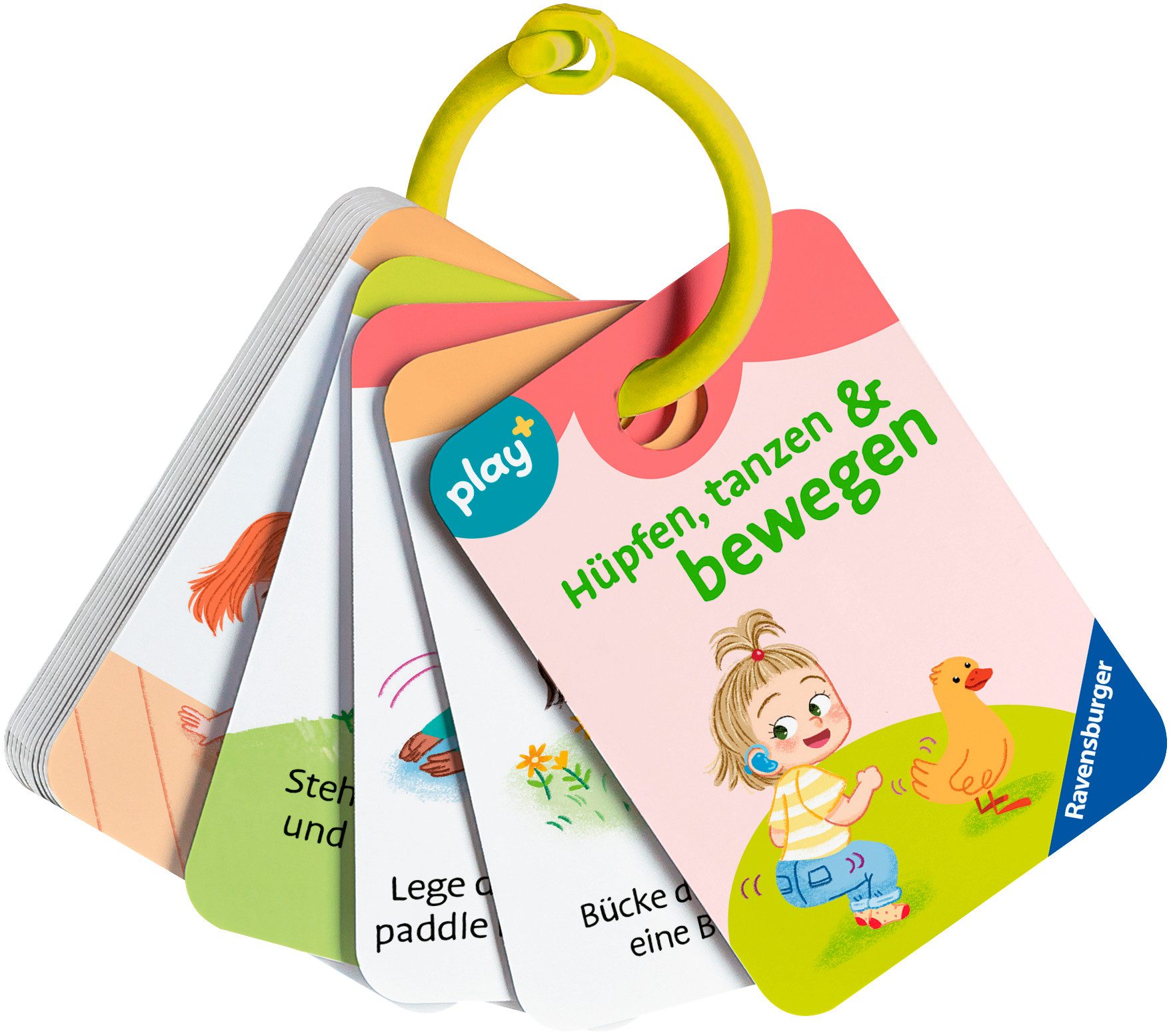 Ravensburger Spiel Play+ Spiel und Mach mit! Karten: Hüpfen, tanzen & bewegen, Kinderspiel