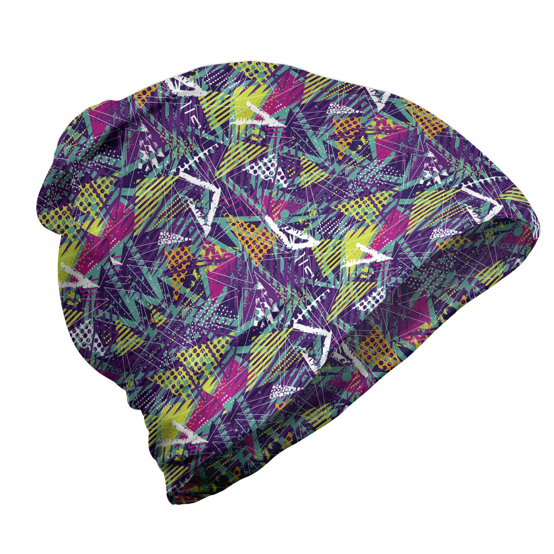 Abakuhaus Beanie Wandern im Freien Bunt Retro-Pop-Art Groovy Dots