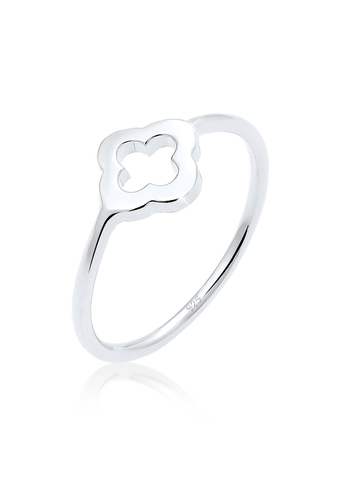 Elli Fingerring Kleeblatt Glücksbringer Luck 925 Sterling Silber, Kleeblatt