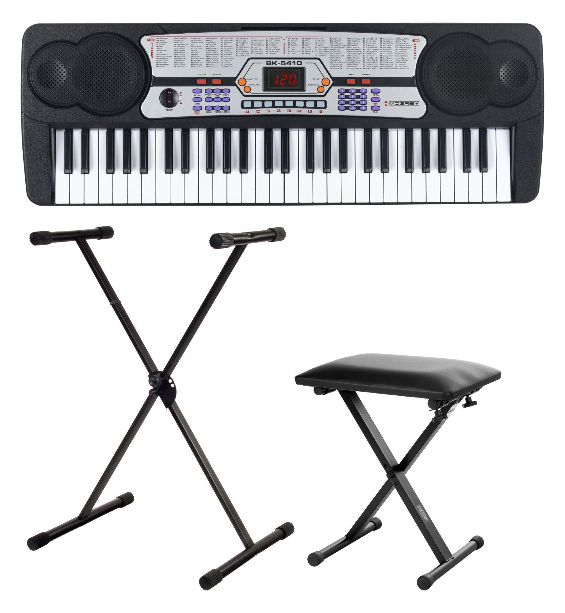 Home-Keyboard BK-5410 - Einsteiger-Keyboard mit 54 Tasten ideal für Kinder