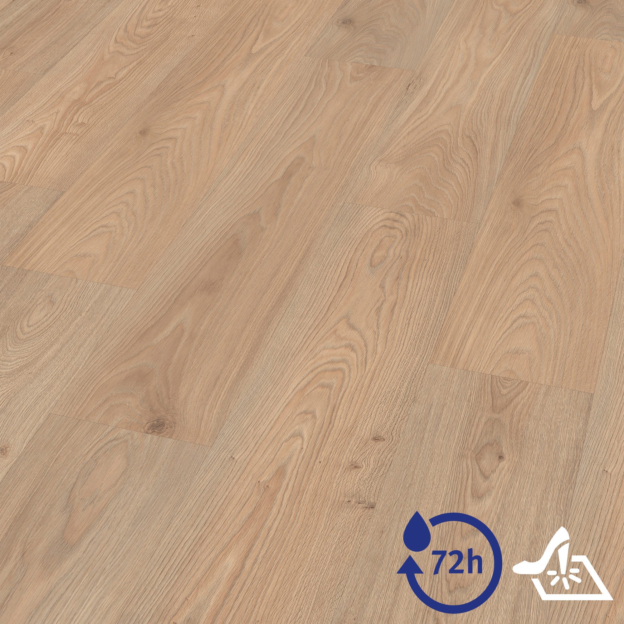 EGGER Vinylboden Aquadura+ EDF188 Lana Eiche natur(7,5mm; 2,543m), Wasserbeständig, Holzbasierter elastischer Bodenbelag mit HDF Trägerplatte