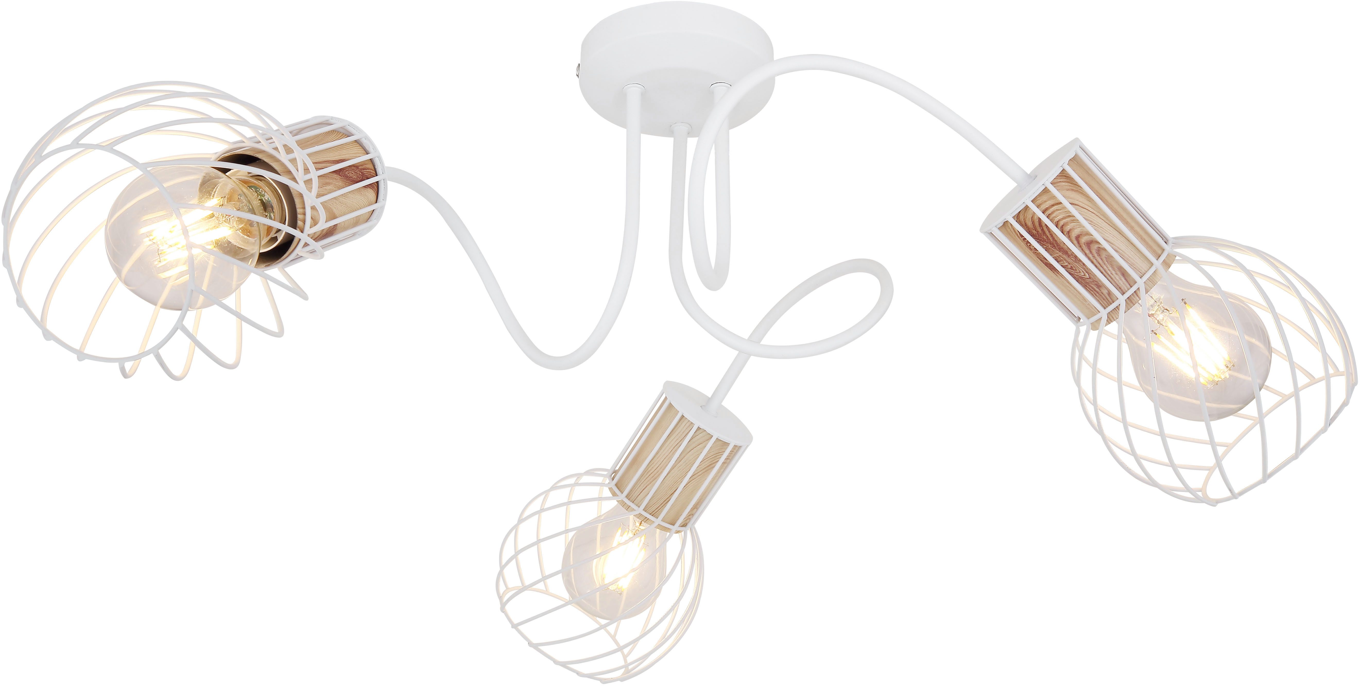 GLOBO LIGHTING Deckenleuchte LUISE, ohne Leuchtmittel, Deckenlampe/Wohnzimmer/Schlafzimmer/modern