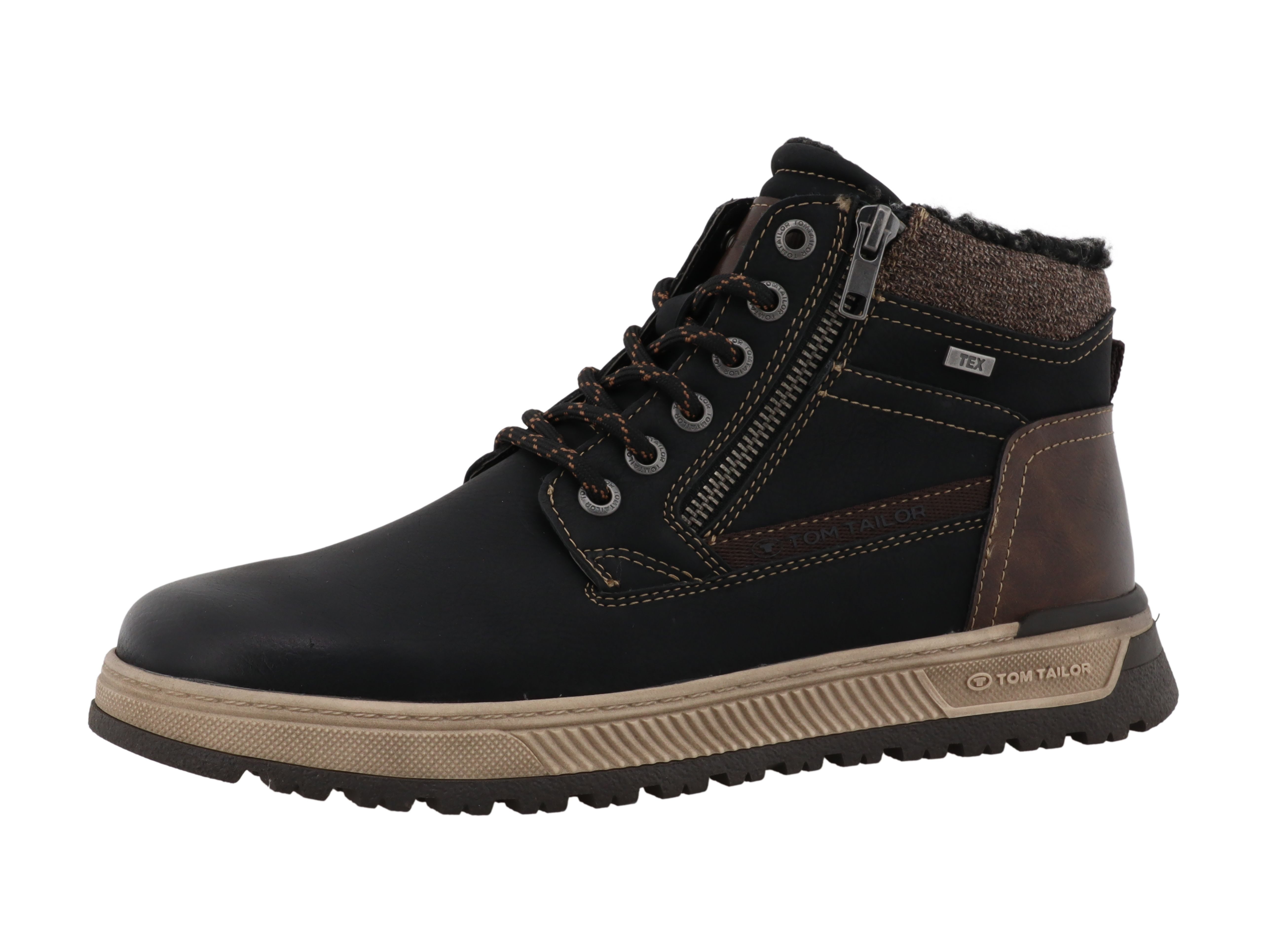 TOM TAILOR Winterboots Schnürboots, Winterboots mit Reißverschluss