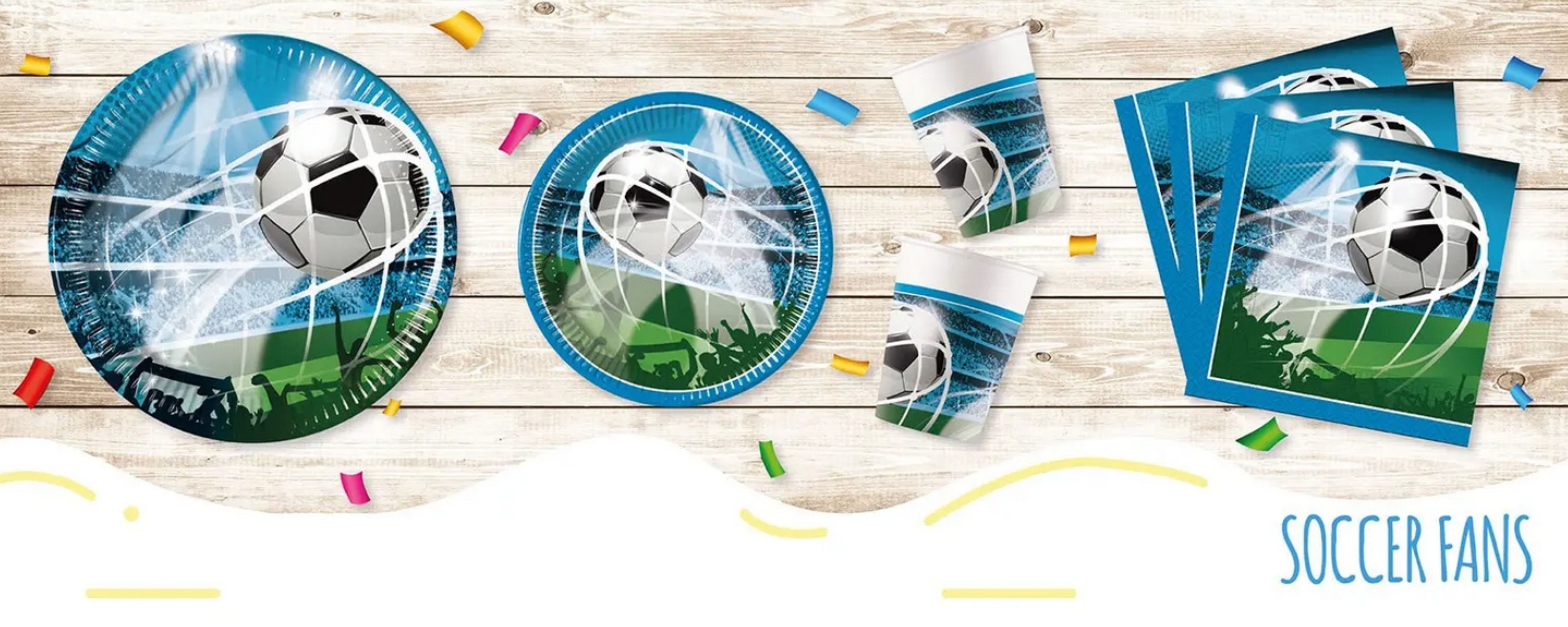 Festivalartikel Einladungskarten Fußball Einladungskarten mit Umschlägen 6 Stück Kindergeburtstag