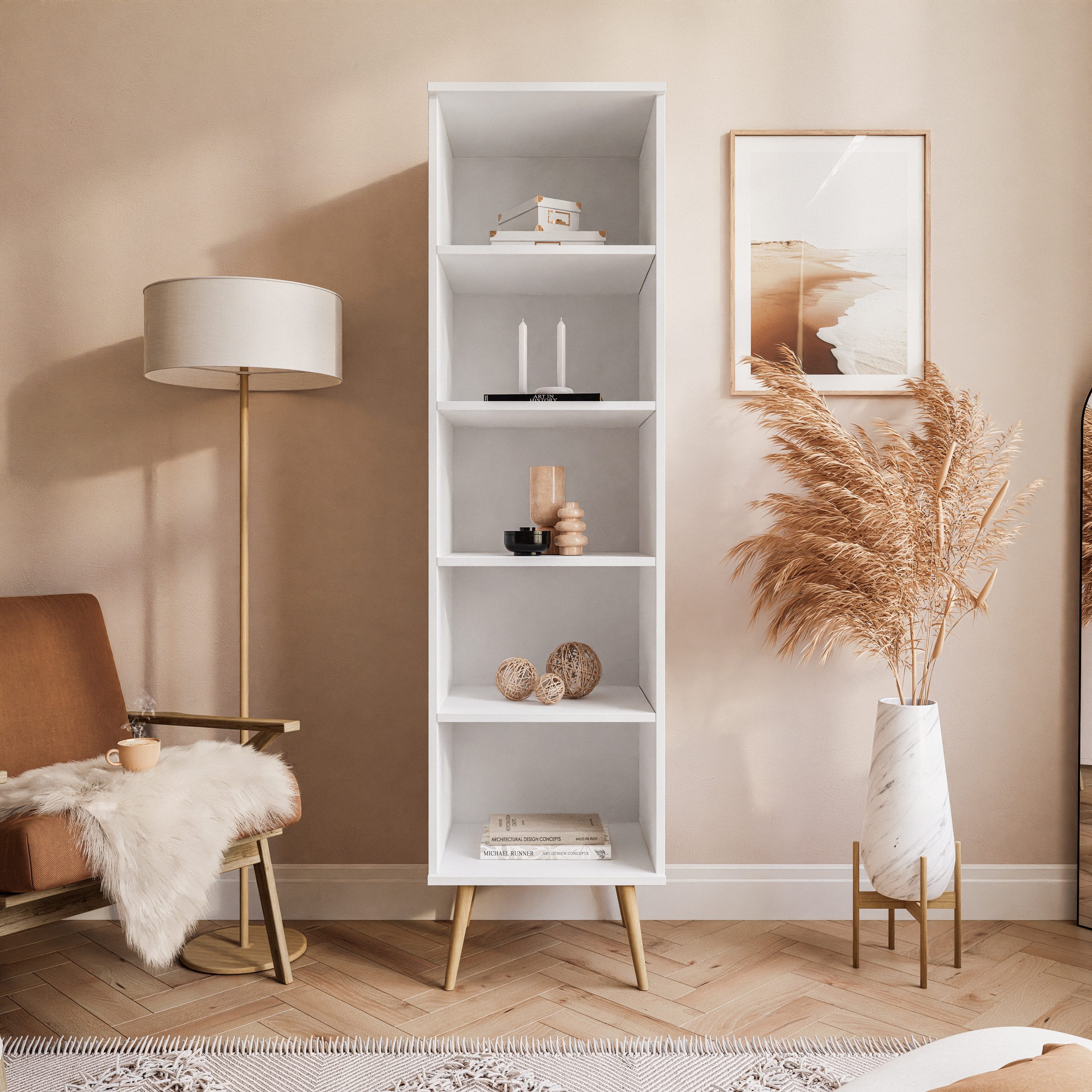 Lookway Standregal Harmony Bücherregal mit 5 Fächern