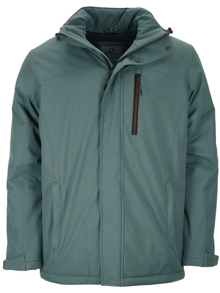 CROSSFIELD Funktionsjacke Herren Outdoor-Jacke mit Taftfutter & Stehkragen - Wasserdichte Jacke