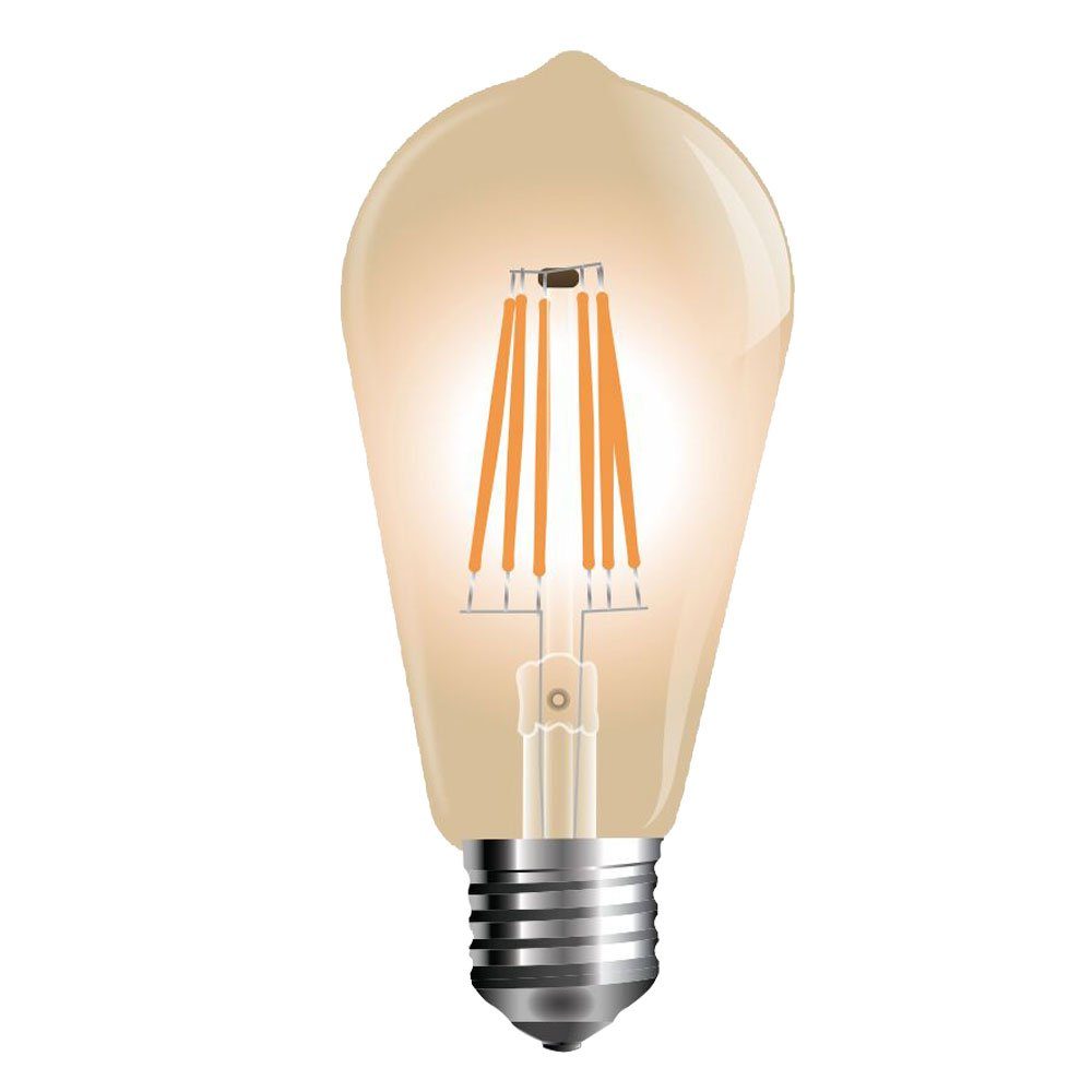 etc-shop LED Wandleuchte, Flur Rohr Wohn Zimmer Beleuchtung- Wand Leuchtmittel Warmweiß, Lampe Industrie inklusive