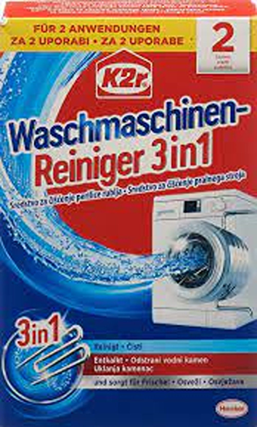 HENKEL K2r® Waschmaschinenreiniger 3 in 1 reinigt & pflegt 150 g Waschmaschinenpflege
