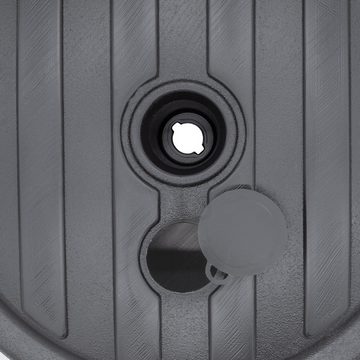 Spetebo Kunststoffschirmständer Kunststoff Schirmständer rund Ø 43 cm, für Stöcke bis Ø 32 mm, Stück, Schirmhalter