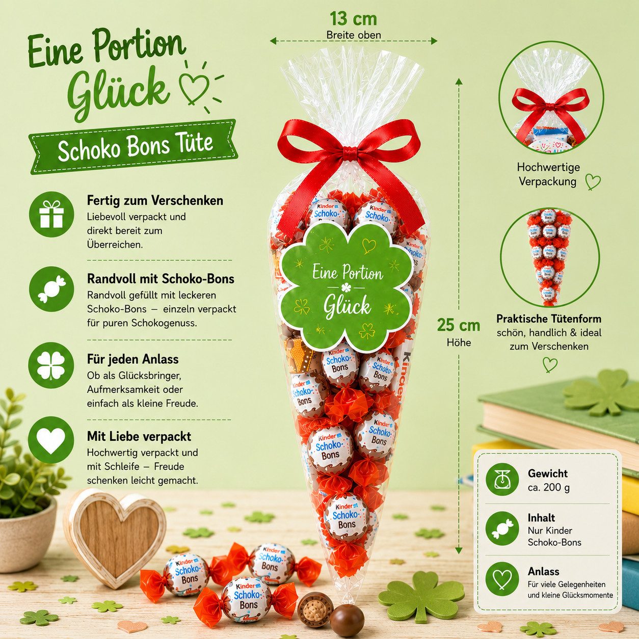 Candy & Bar Schokolade Schoko-Bons-Tüte 200 g – Geschenkidee für viele Anlässe
