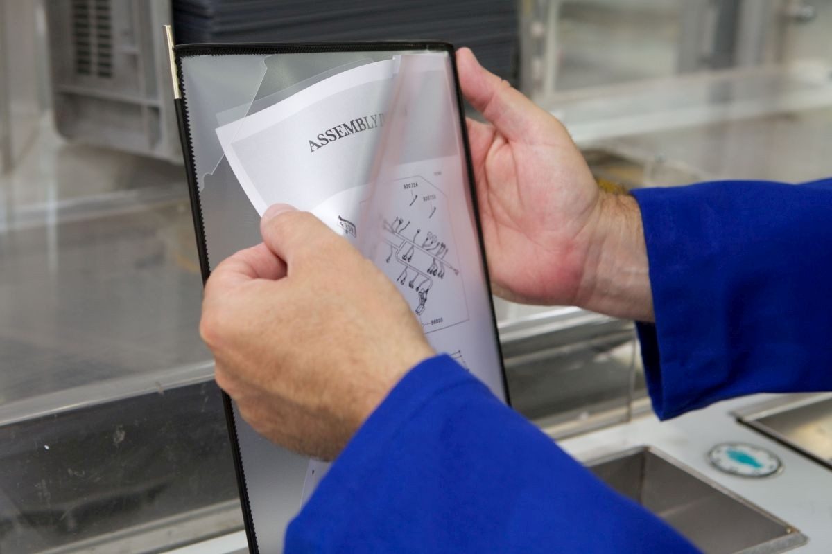 Tarifold Fächermappe Wandsichttafelset Pro A4 inkl. 10 Tafeln schwarz (PP)