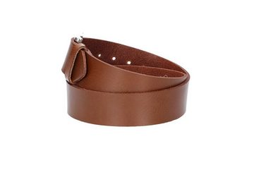 kiddybelts Ledergürtel Ledergürtel Kids 30mm in Cognac mit Dornschließe in Silber (KB11-640) sehr weiches Vollrindleder