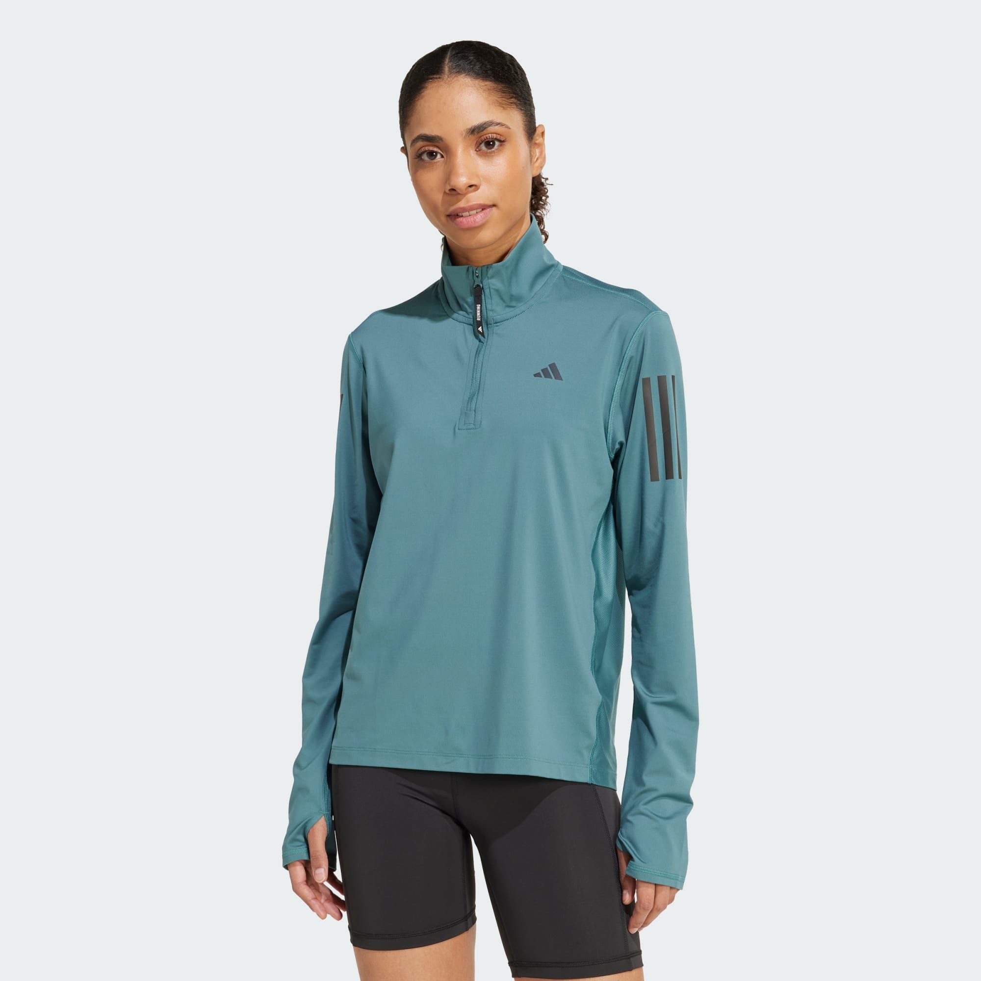 adidas Performance Laufshirt OWN THE RUN HALF-ZIP OBERTEIL (1-tlg) günstig online kaufen