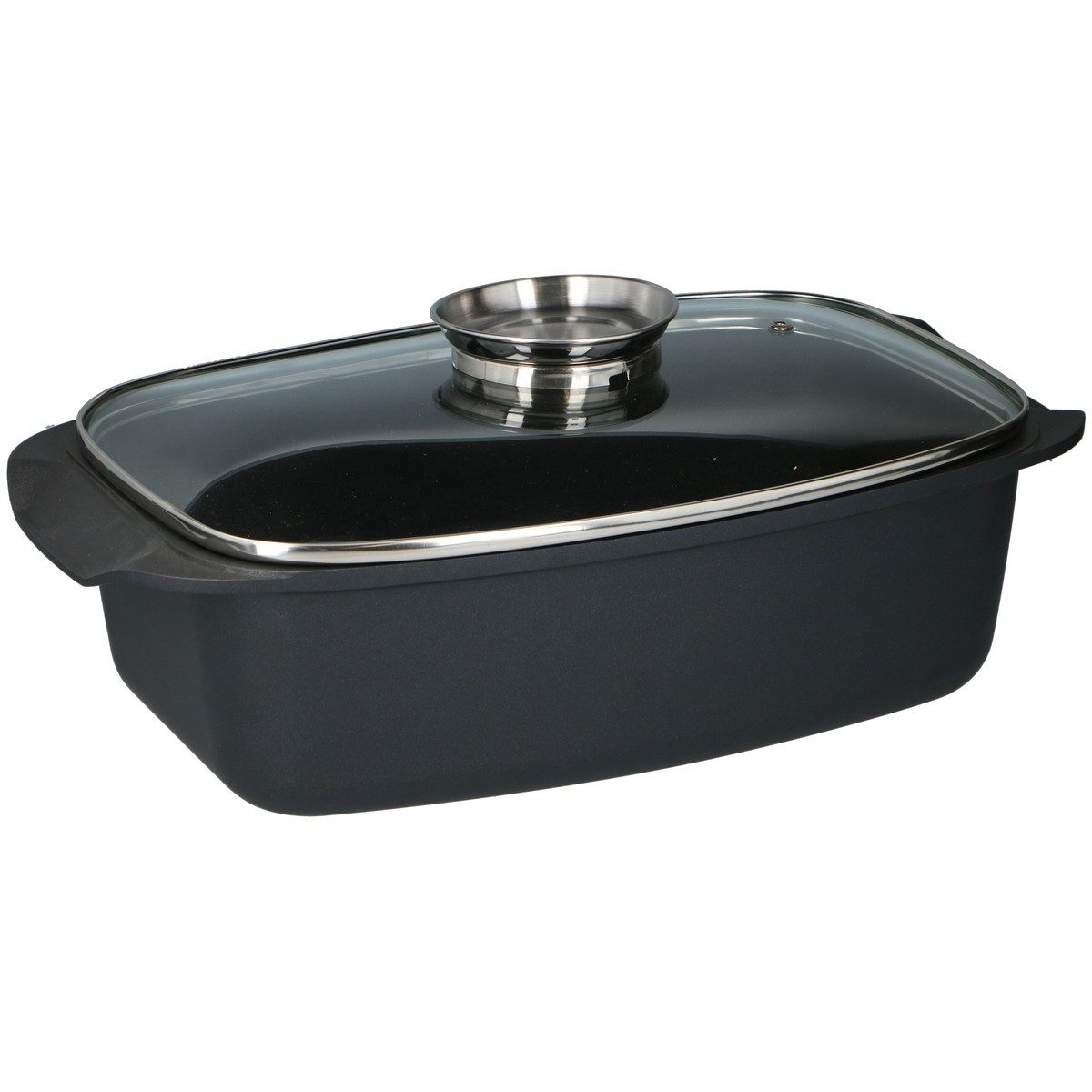 Alpina Fettpfanne alpina Bräter 5,5L Schwarz, Aluminium
