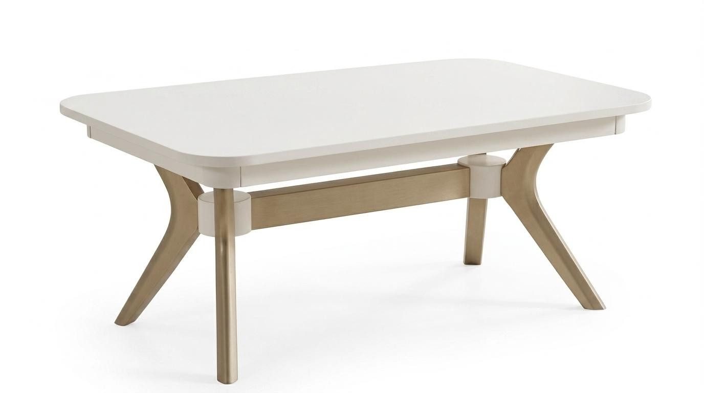 Xlmoebel Couchtisch Couchtisch modern weiß rechteckig Wohnzimmer bequem kompakt (1-St., 1-tlg)