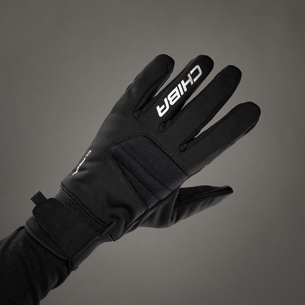 Fahrradhandschuhe Chiba Classic Fahrradhandschuh Schwarz-Silber Gr. 3XL - atmungsaktiv