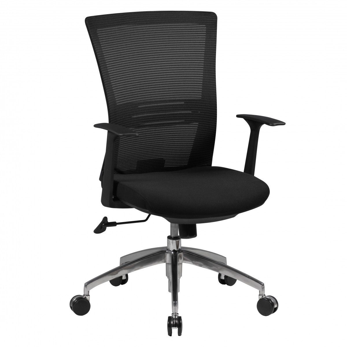 Amstyle Chefsessel Bürostuhl Schwarz Drehstuhl höhenverstellbar Schreibtischstuhl 120 kg (Bürostuhl XXL 120 kg Modern, Stoff Schwarz), Drehstuhl mit Armlehne, Schreibtischstuhl Drehbar