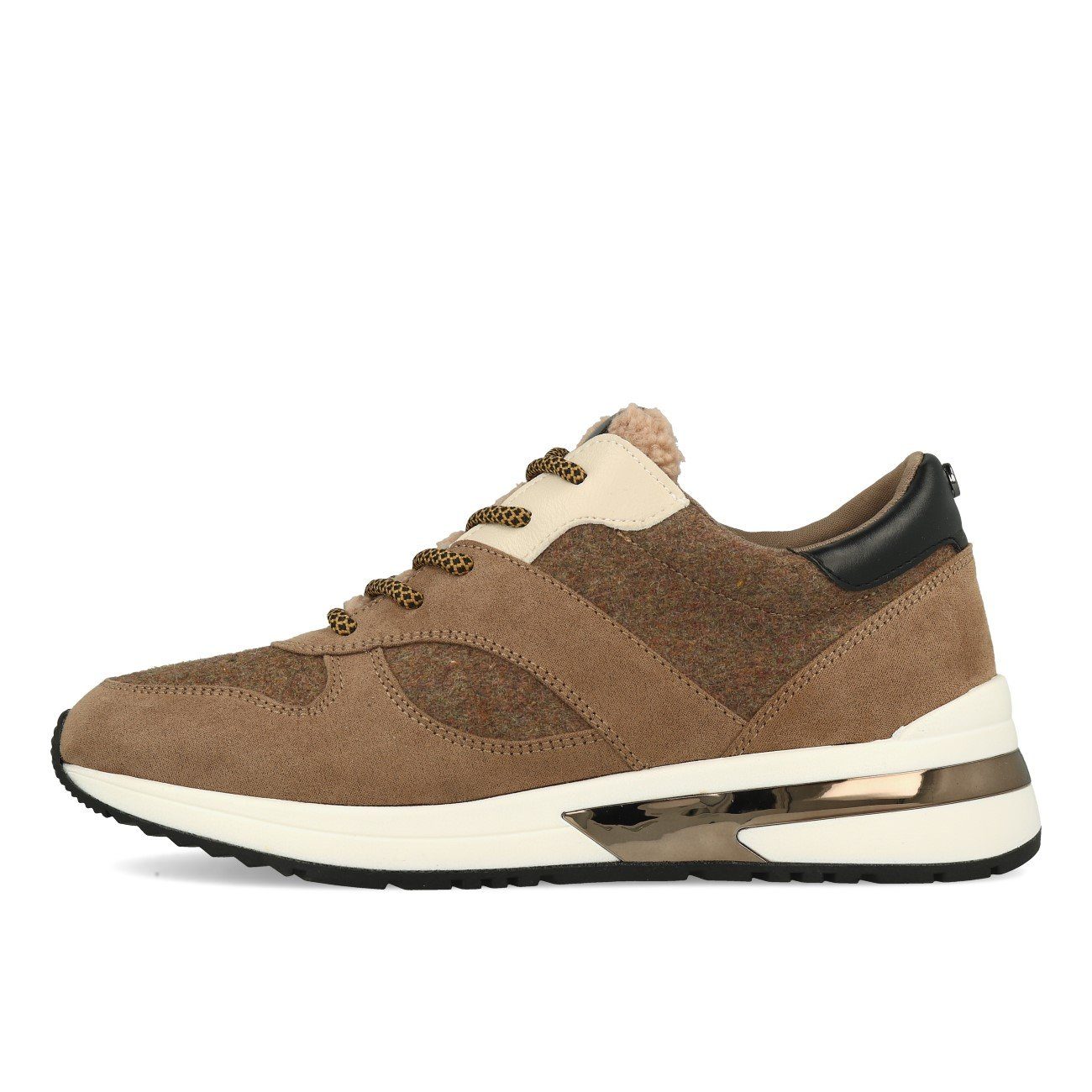 La Strada 2002973 Damen Sneaker Taupe Wool Micro Sneaker