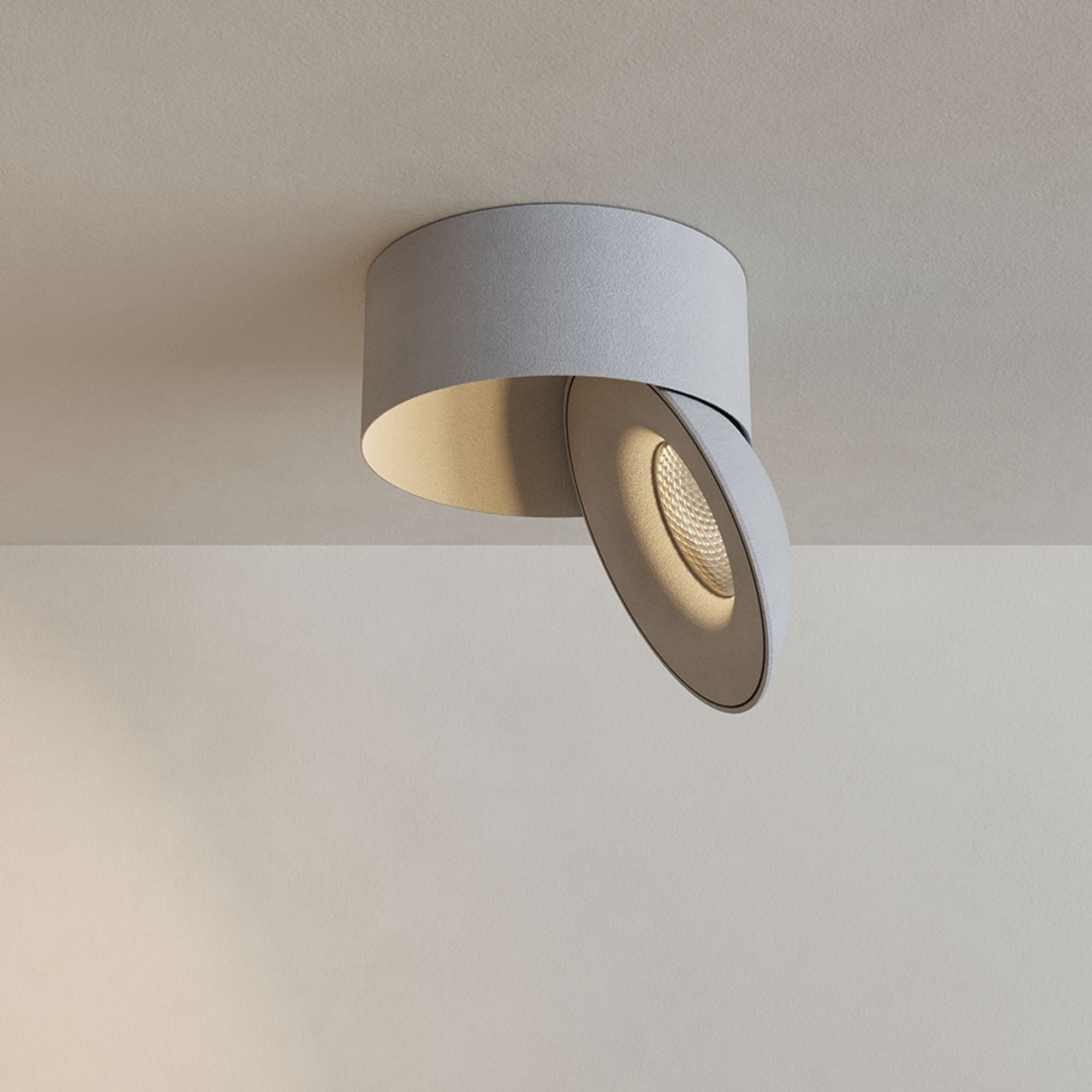 s.luce LED Deckenstrahler Santa Neo schwenkbar & dimmbar Weiß, Warmweiß