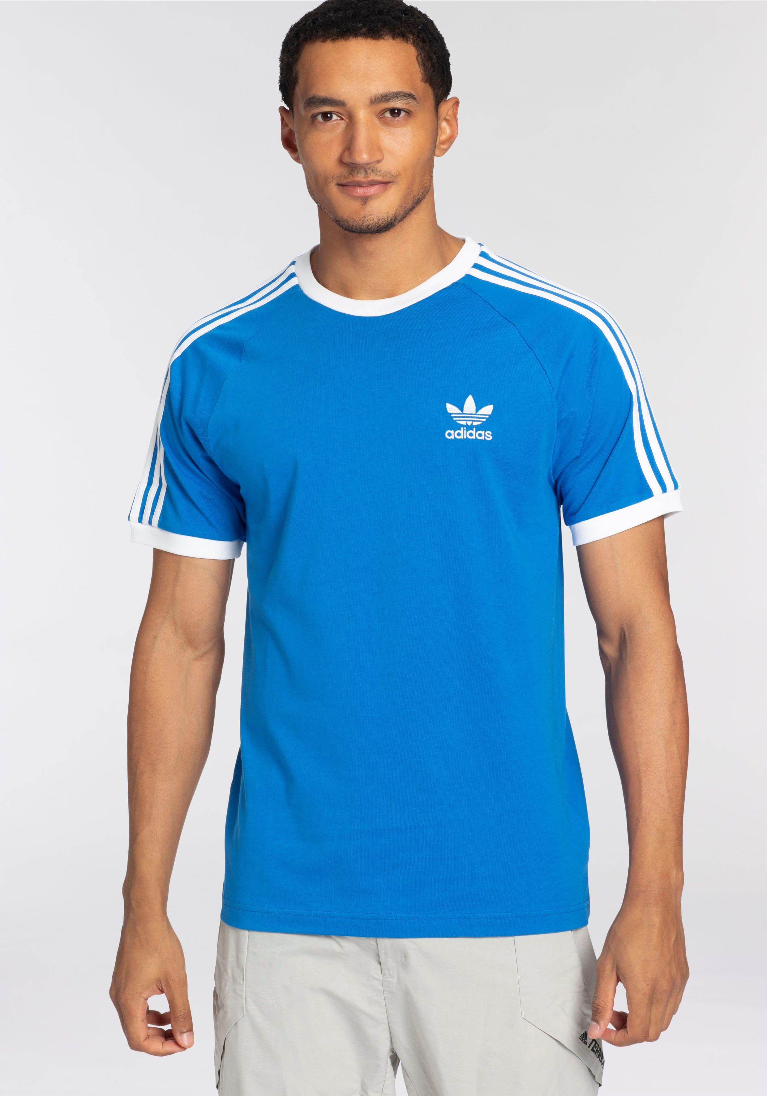 adidas 3-STRIPES T-Shirt Originals TEE Bluebird