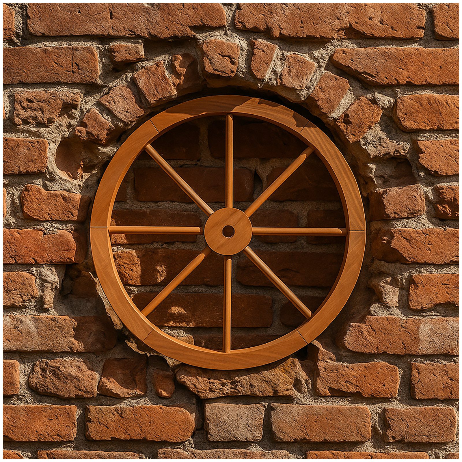 HTI-Living Gartenfigur Wagenrad aus Fichtenholz Ø 60 cm, (Stück, 1 St., 1 W günstig online kaufen