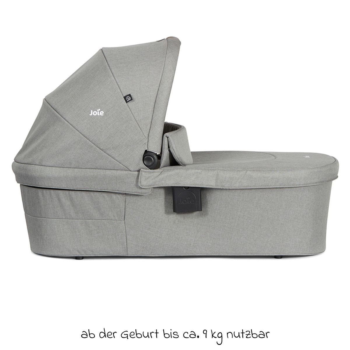 Joie Kombi-Kinderwagen Versatrax - Pebble, 2in1 Kinderwagen Buggy Set mit Babywanne, Sportsitz, Adapter & Zubehör