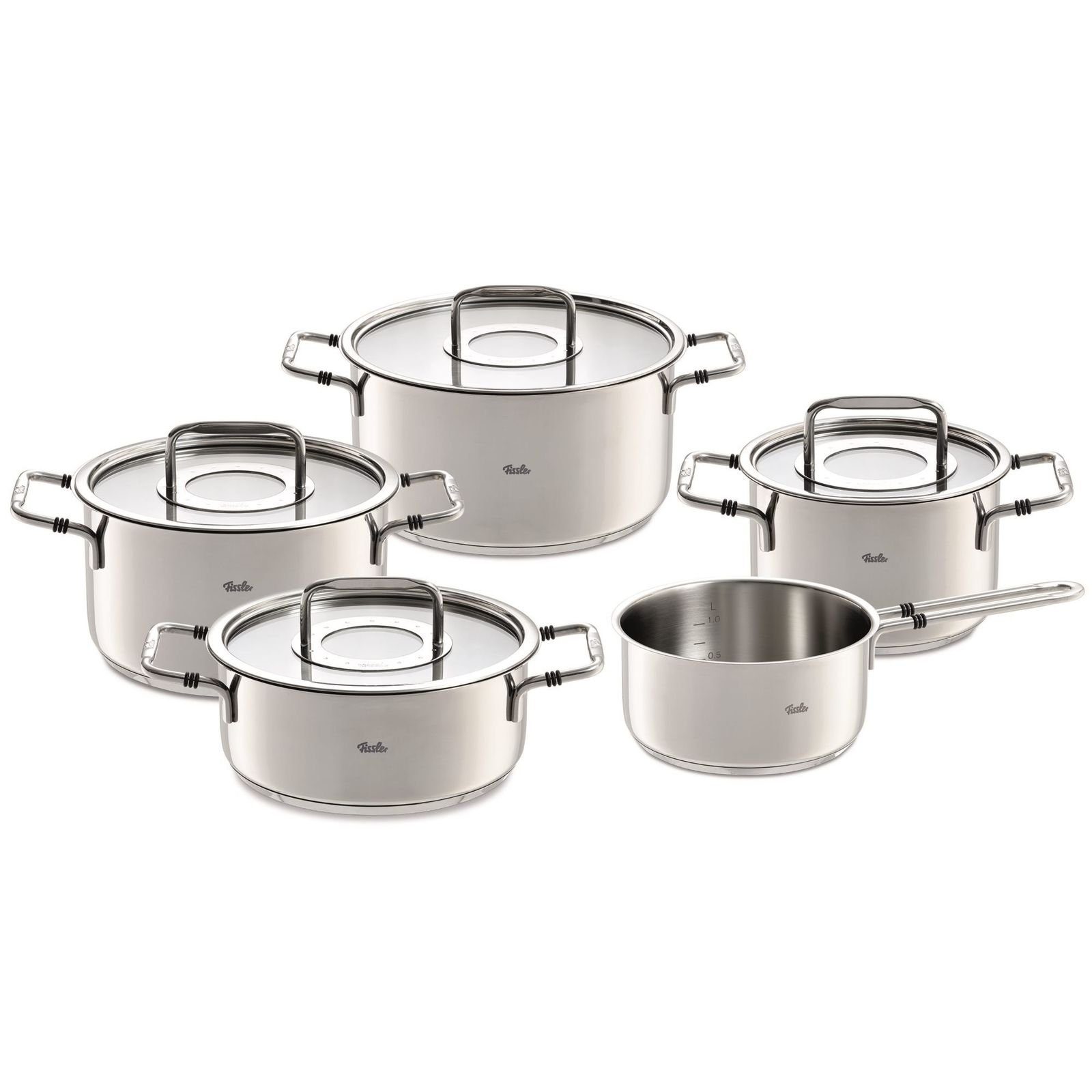 Fissler Topf-Set bonn, Edelstahl 18/10 (Set, 5-tlg), Kochgeschirr-Set