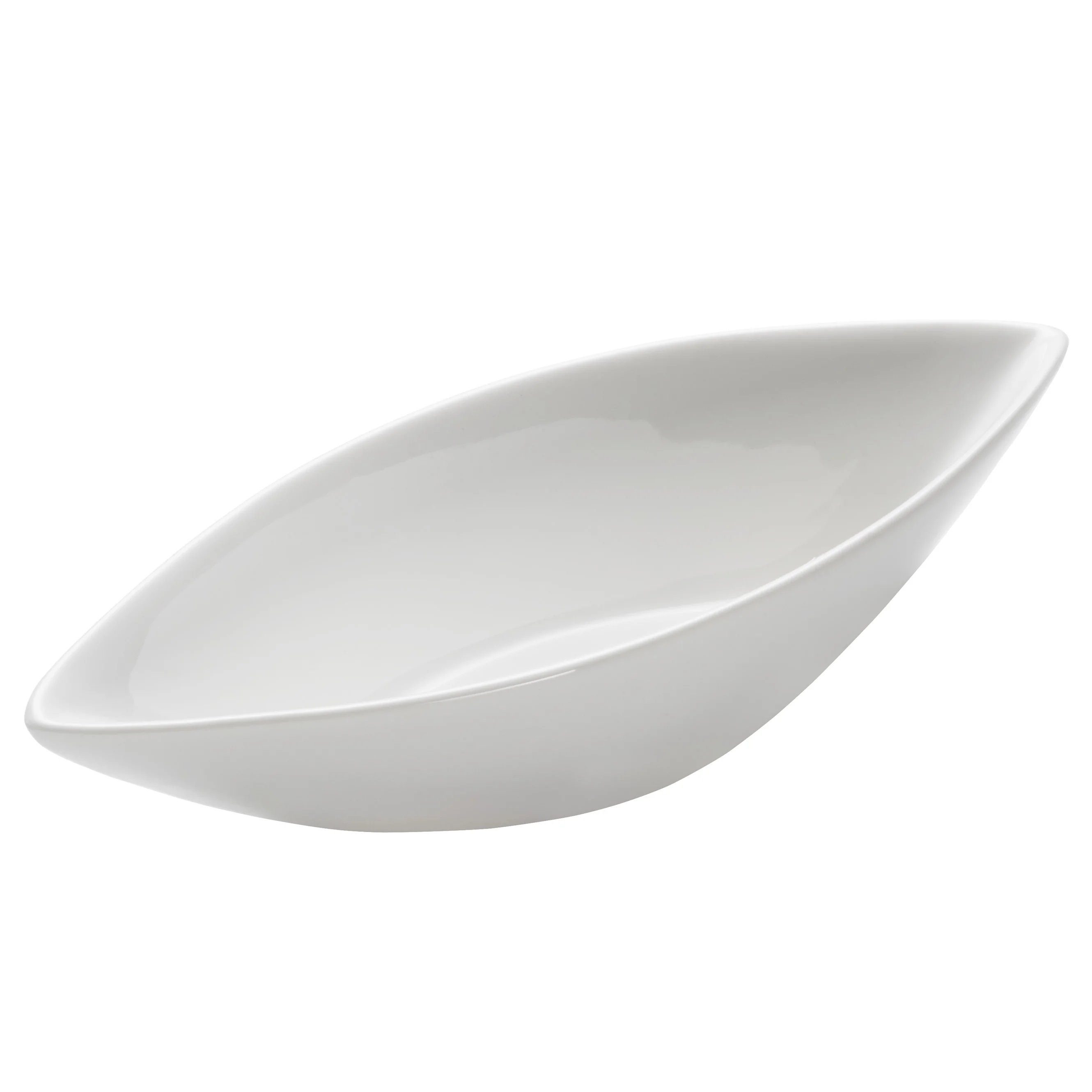 Maxwell & Williams Dipschale Schale Canoe, 21 cm, Porzellan, Dipschale, Dessert, Sauce, Eis, Dip, Porzellan, (1-tlg), Schiffchen Form, 21cm, weiss, Bone Porzellan, spülmaschinenfest