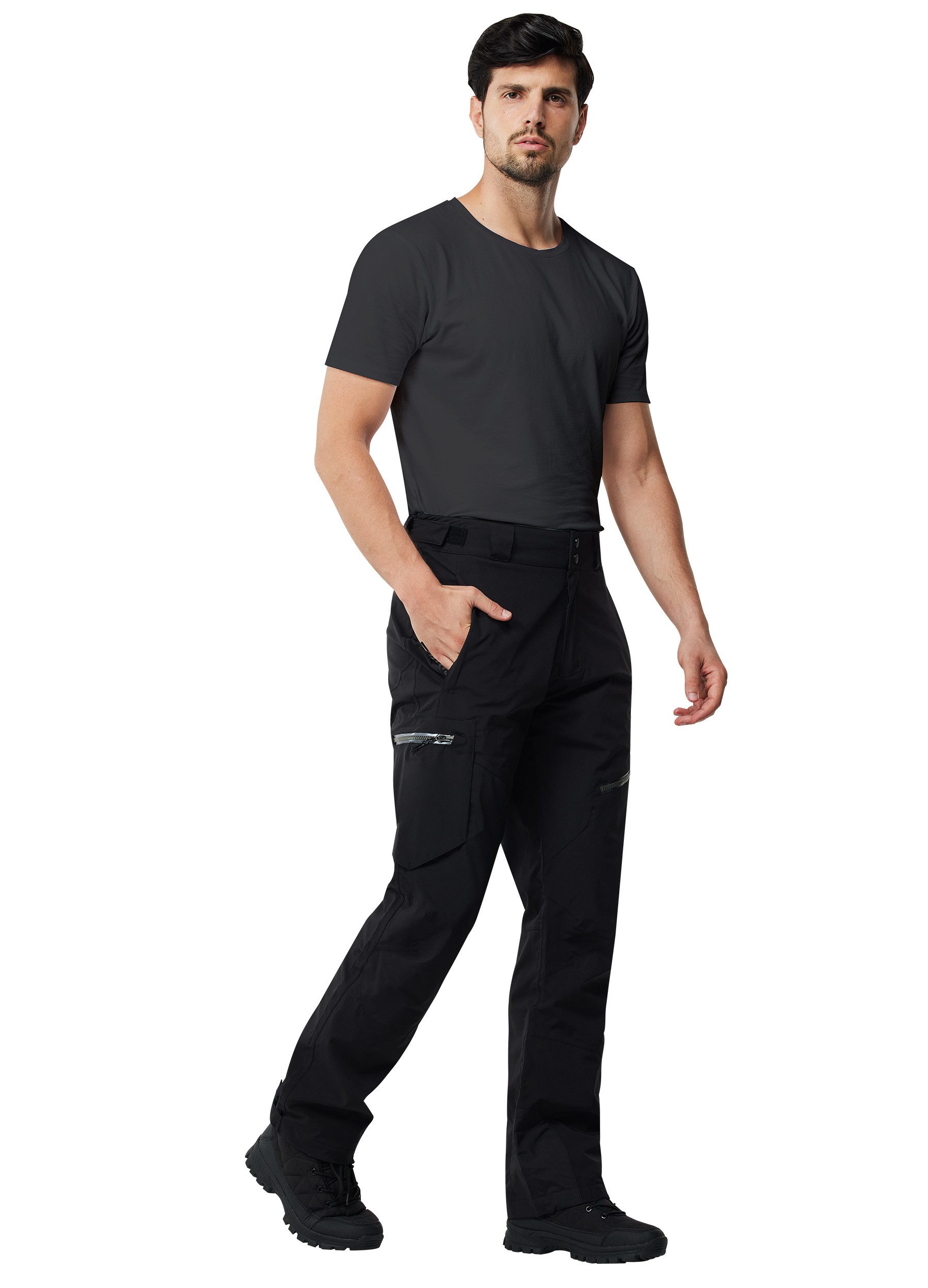 ATLASLAVA Outdoorhose Herren Wanderhose Wasserdicht Trekkinghose, Größen S–XXL verfügbar (1-tlg) Atmungsaktiv Männerhose für Outdoor-Aktivitäten & Außenarbeiten