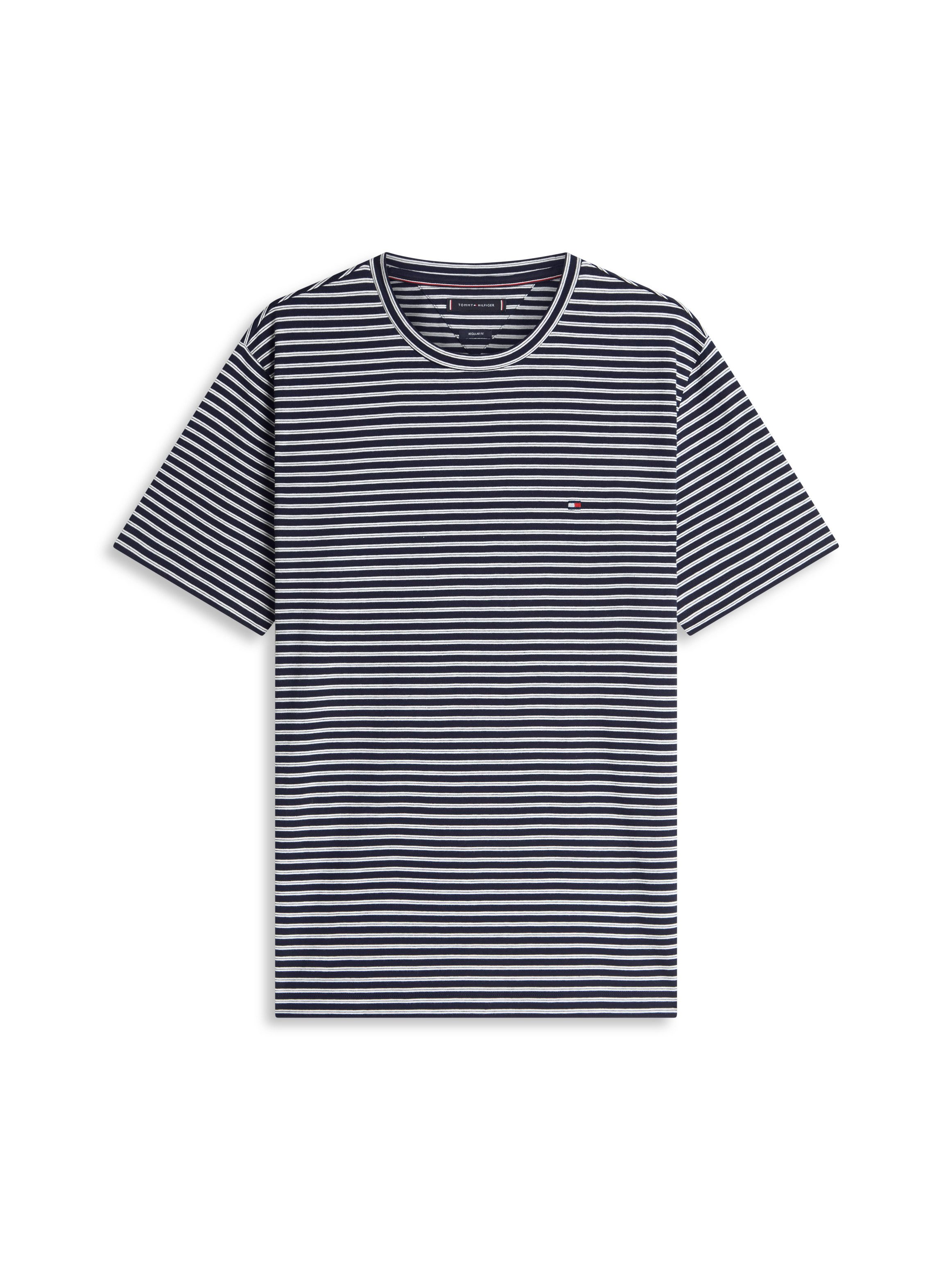 Tommy Hilfiger T-Shirt SEASONAL STRIPE Regular fit, gestreift, Rundhals – Bild 4 von 5