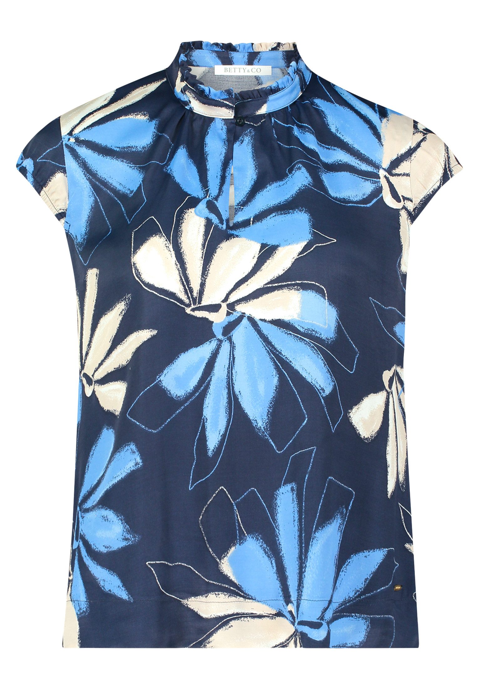 Betty&Co Schlupfbluse Damen Schlupfbluse kurzarm günstig online kaufen