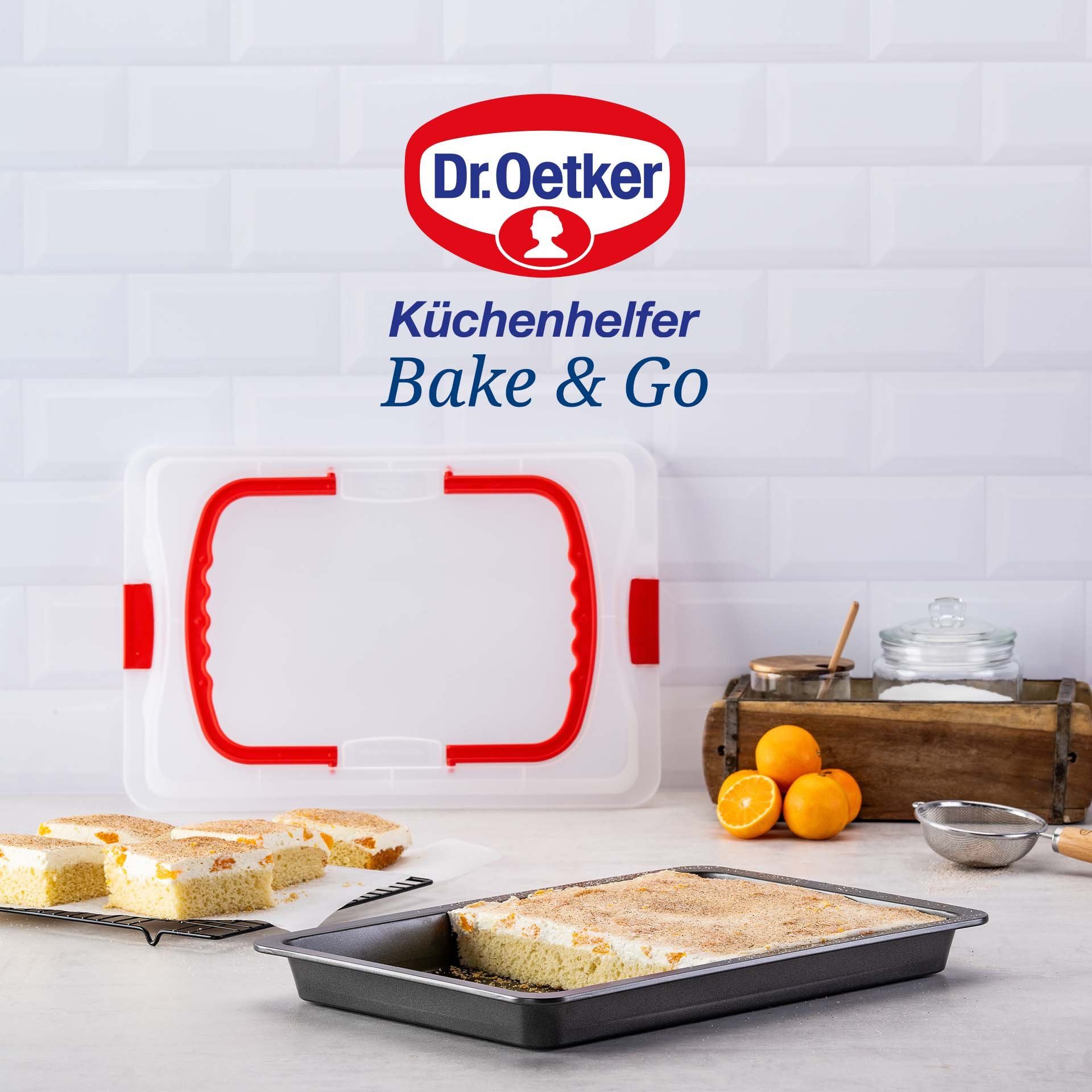 Dr. Oetker Backblech mit Transporthaube & Griffen, Pizzabackblech