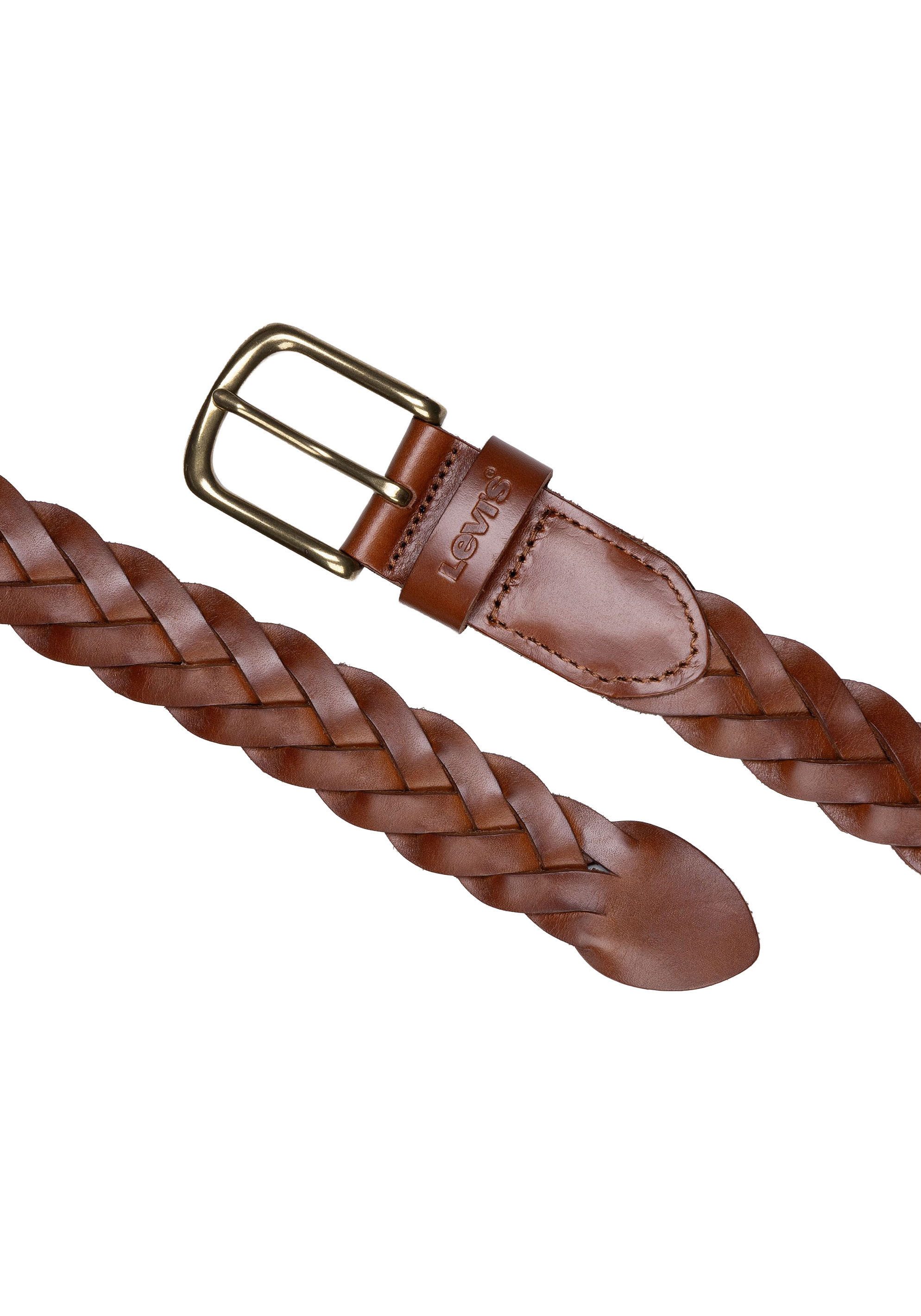 Levi's® Ledergürtel LEATHER BRAID Unisex
