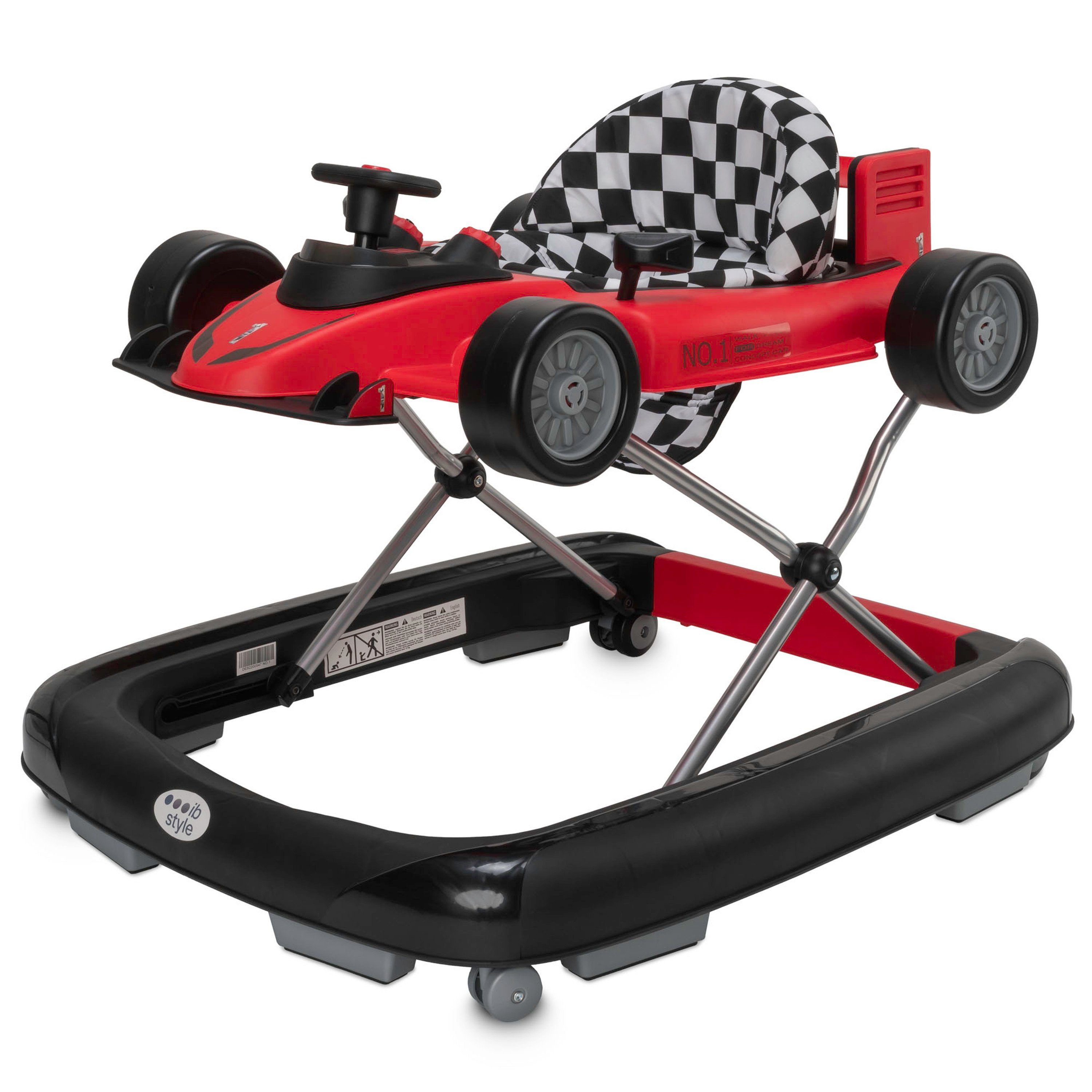 Speedster style Little Babywalker - Rot, mit Lauflernwagen Abnehmbarer Laufwagen Lauflernhilfe ib Soundeffekten