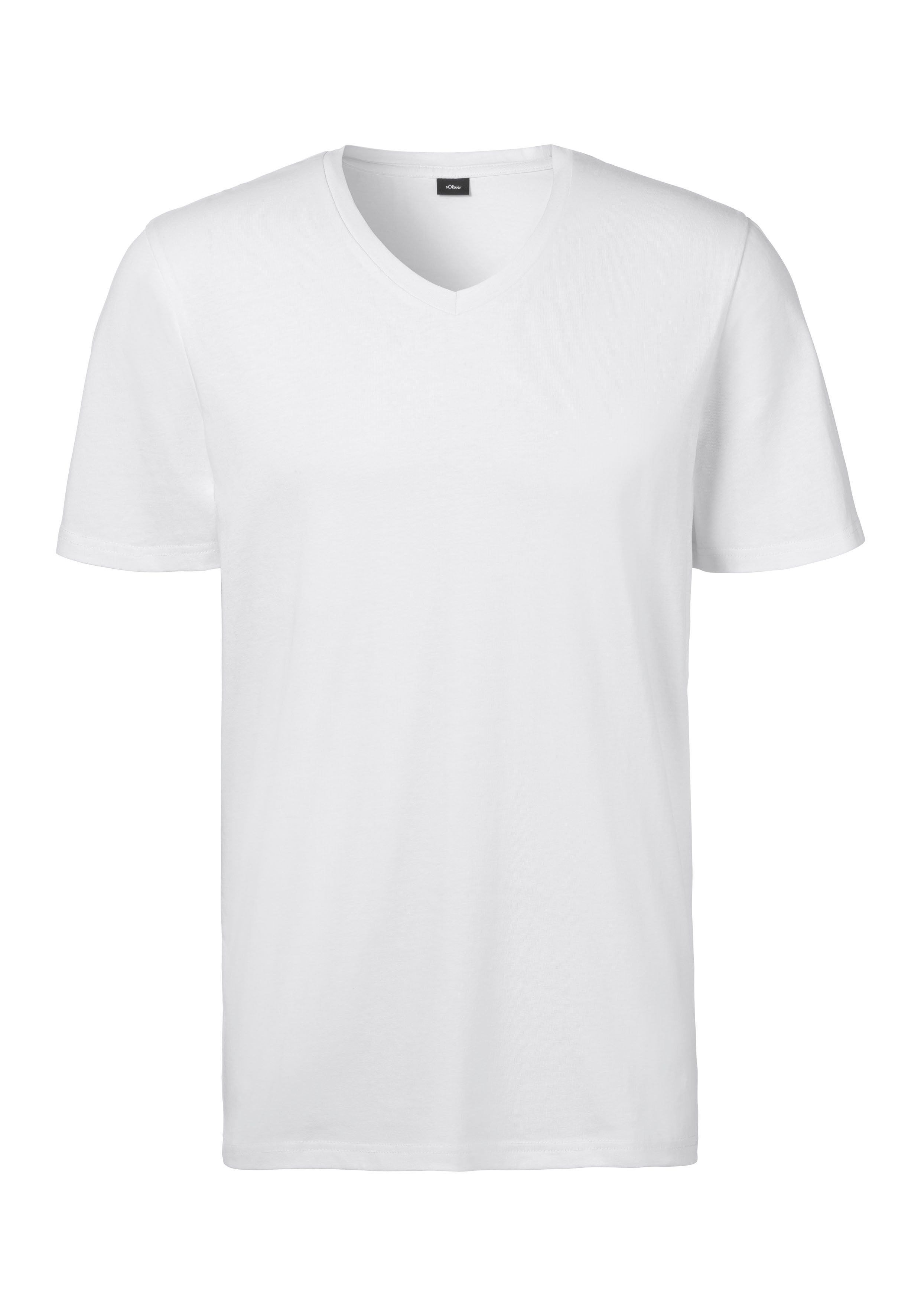 s.Oliver T-Shirt, (Packung, 2 tlg.), klassisches Unterziehshirt günstig online kaufen