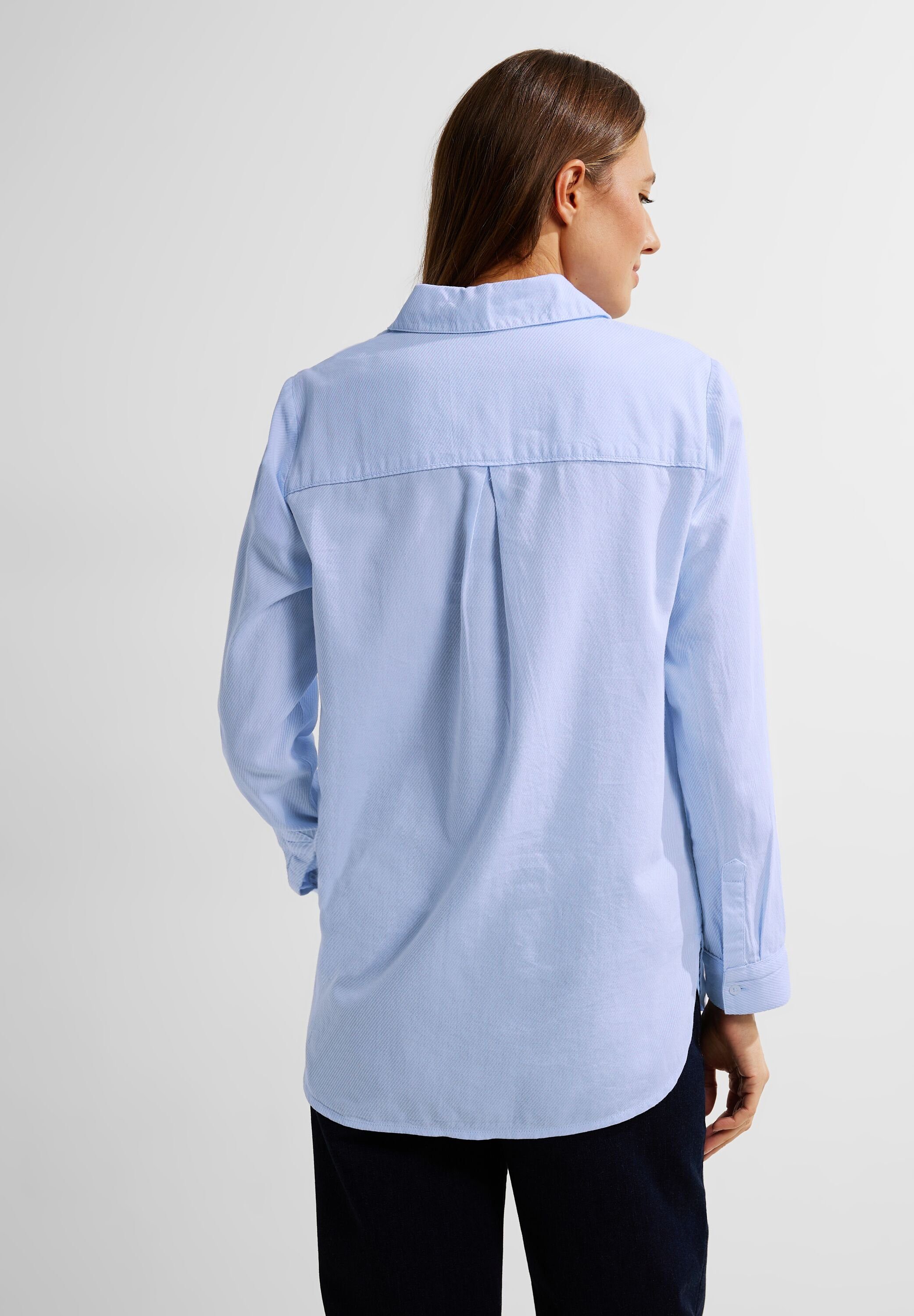 Structure Blue Stripe TOS Real Soft Cecil Long Longbluse Blouse